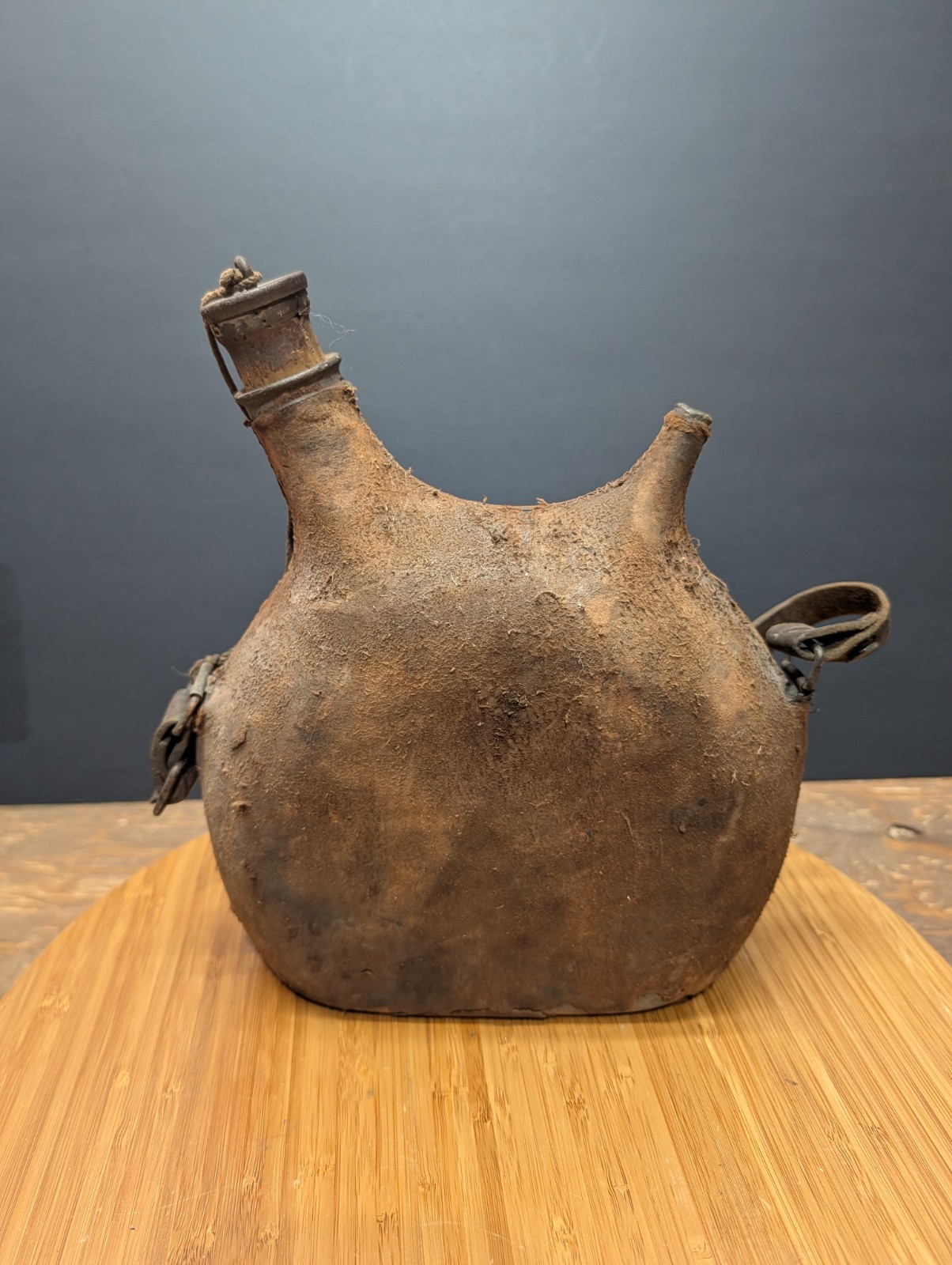 WW1 Vintage French Water Bottle Army Military Genuine Canteen 1914-1918