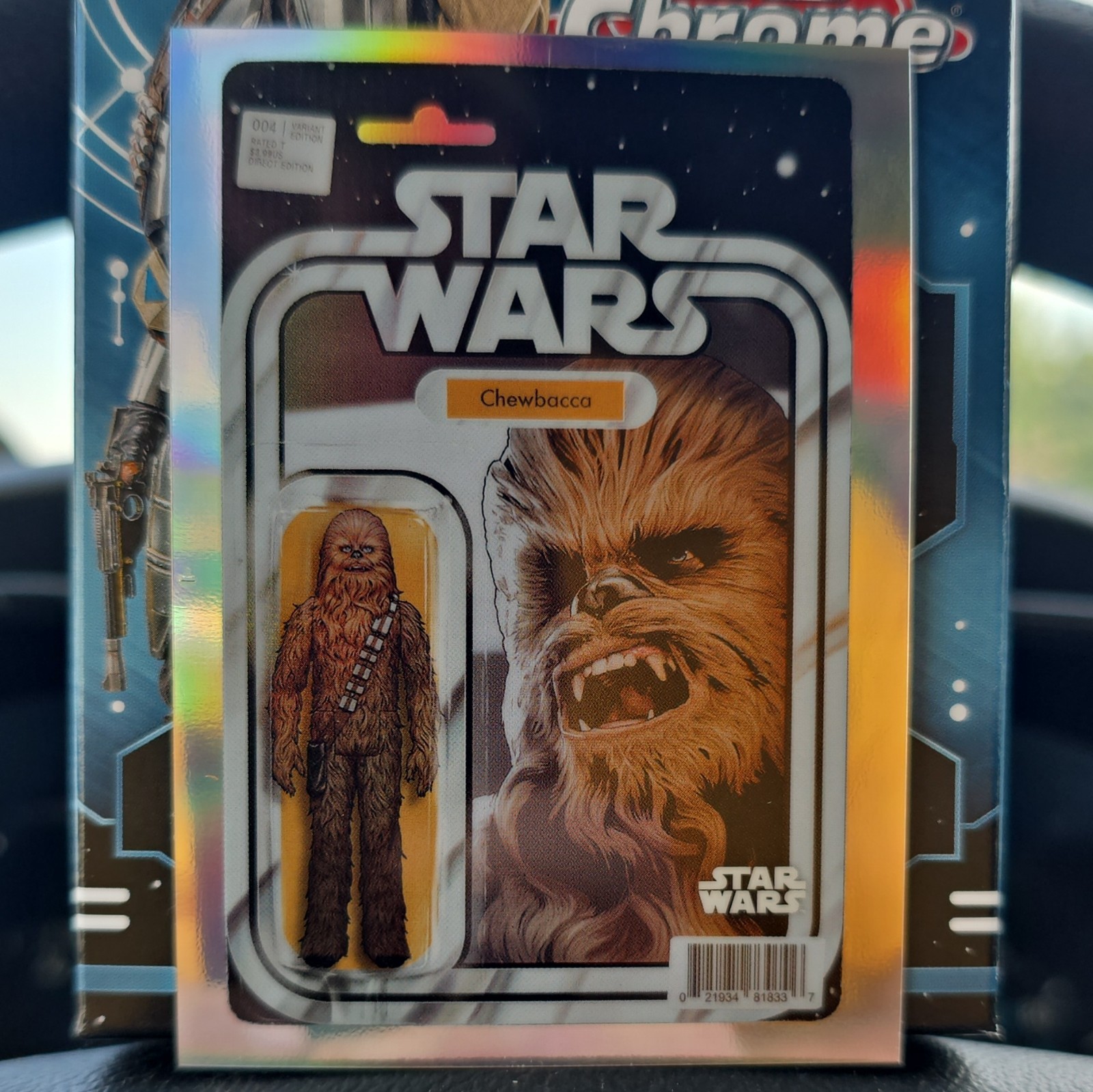 Topps 2026 Chrome Star Wars Chewbacca ComicFractor VC-17 Vintage Collection JTC