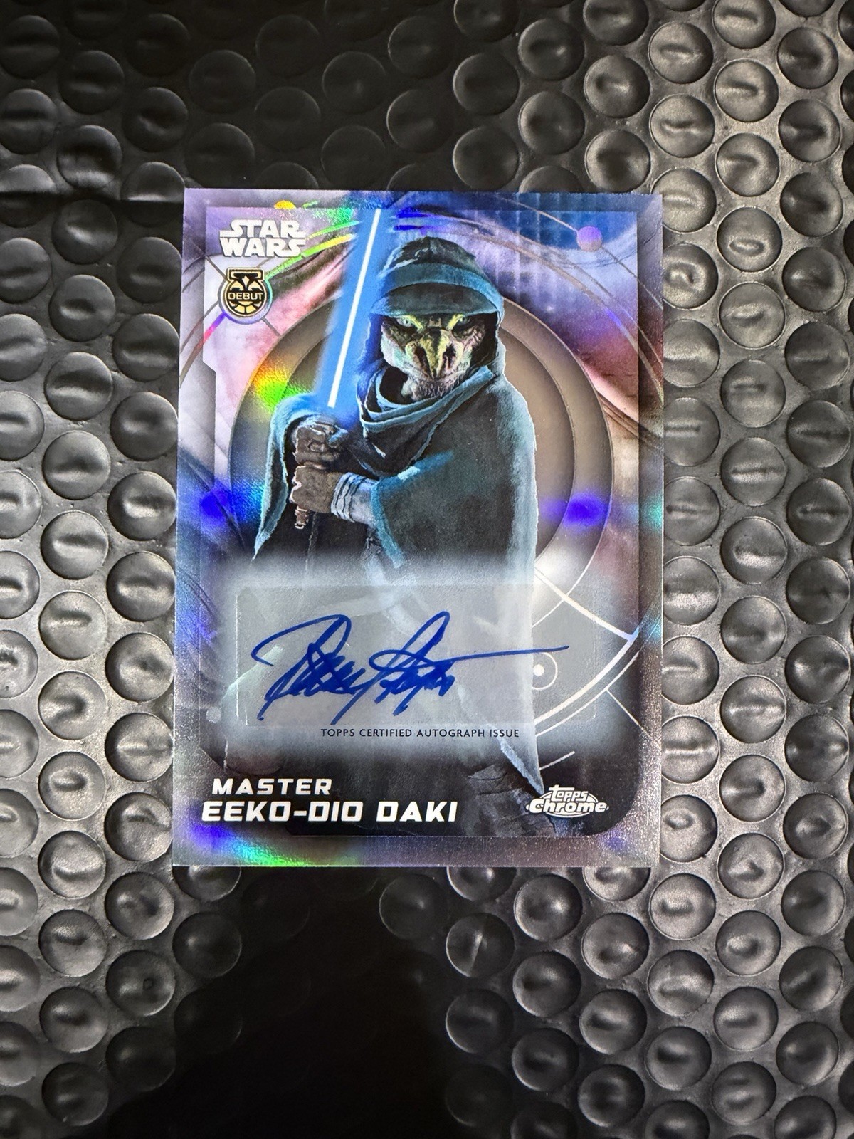 2026 Topps Chrome Star Wars Master Eeko-Dio Daki Debut Auto