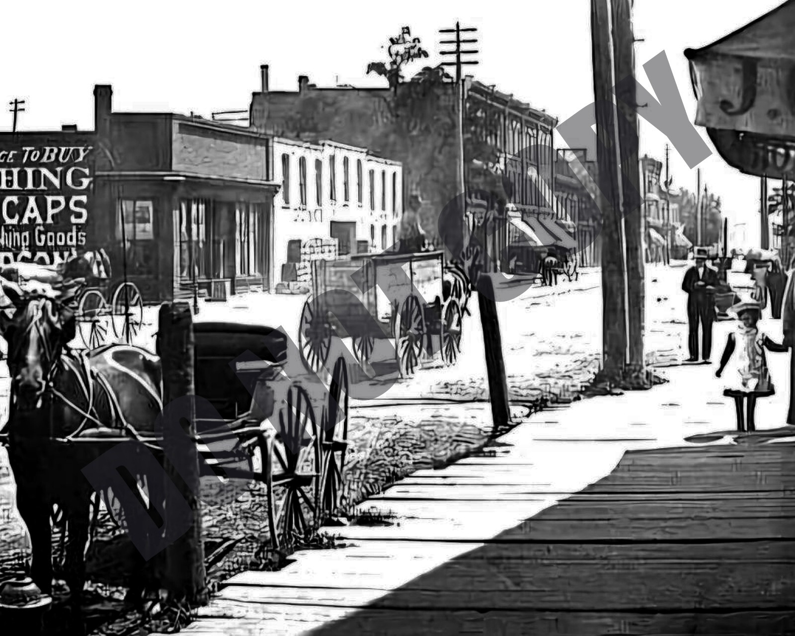 1880s View of Michigan Avenue In Corktown In Detroit 8x10 Photo