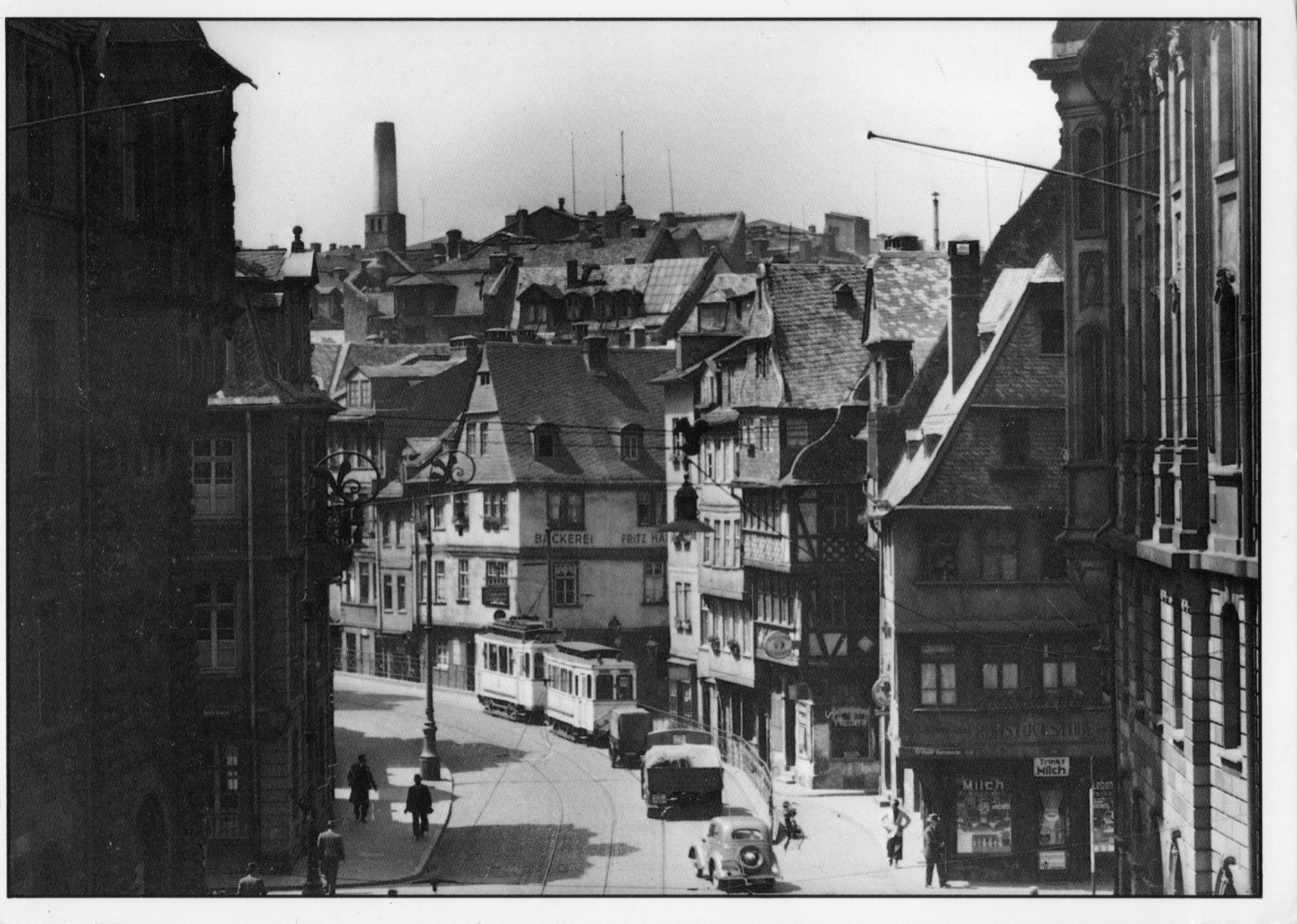 Postcard, Frankfurt, Main, Braubachstr. TRAM, PHOTO ART COLLECTION