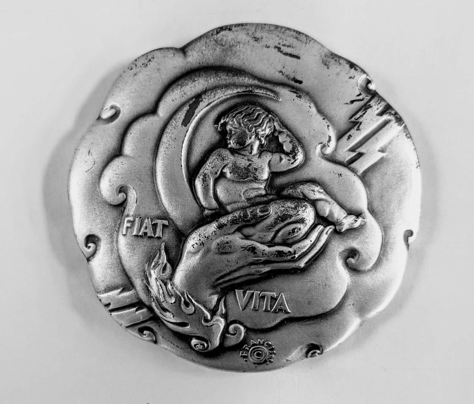 1935 Society Of Medalists Creation Universe Medallion  ART DECO Design Winner
