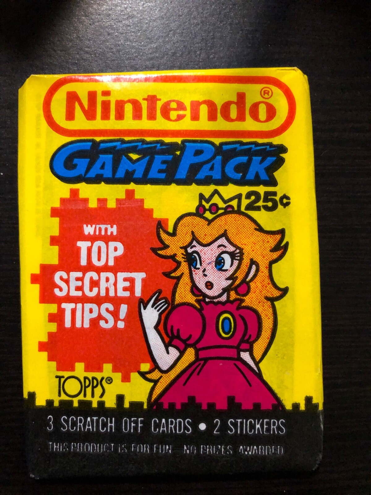 NINTENDO GamePack Trading Cards 1989 Topps Unopened- Princess Peach