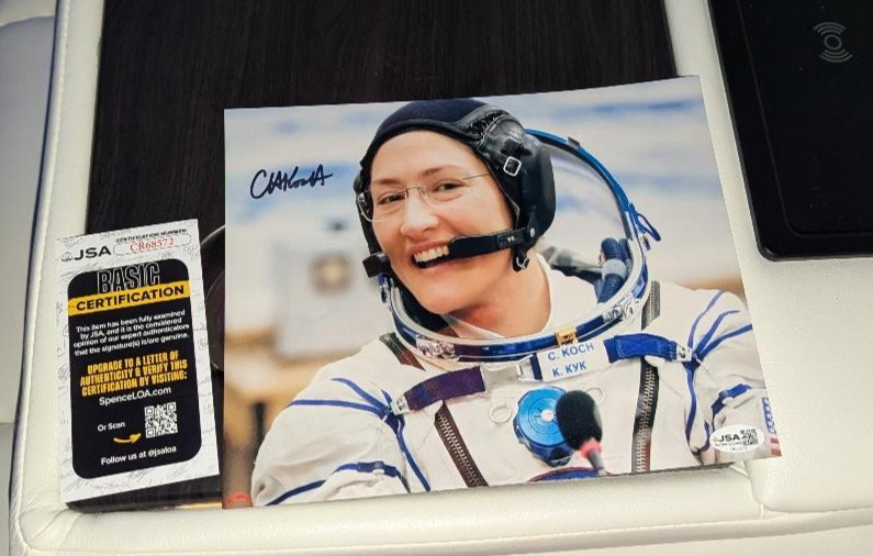 Christina Koch Astronaut Artemis NASA 1st Women Signed  8x10 Photo JSA COA