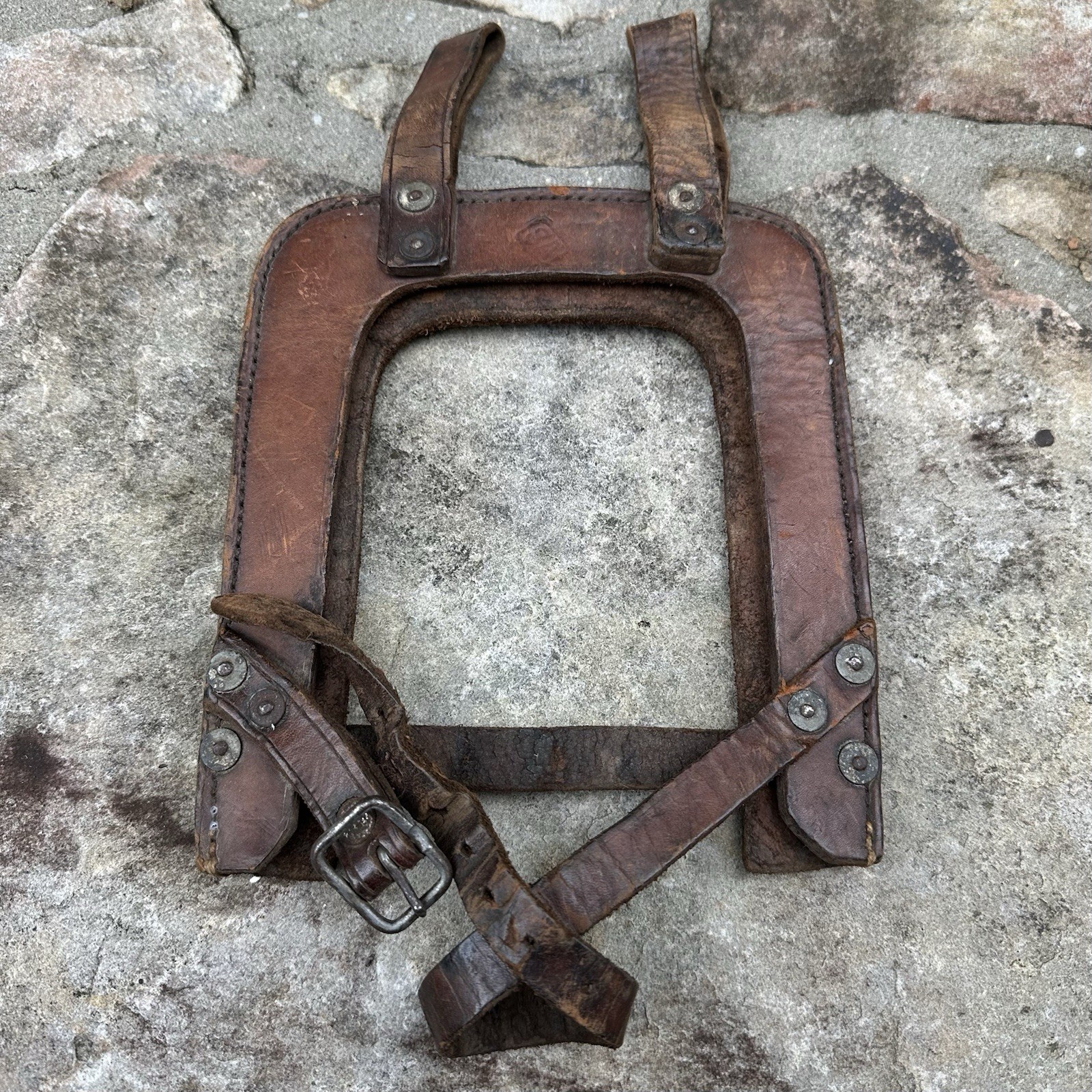 WWII WW2 Finnish Army SA Marked Entrenching Tool Shovel Leather Carrier Only