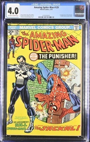 Amazing Spider-Man #129 (1974)-CGC 4.0- First Appearance of The Punisher