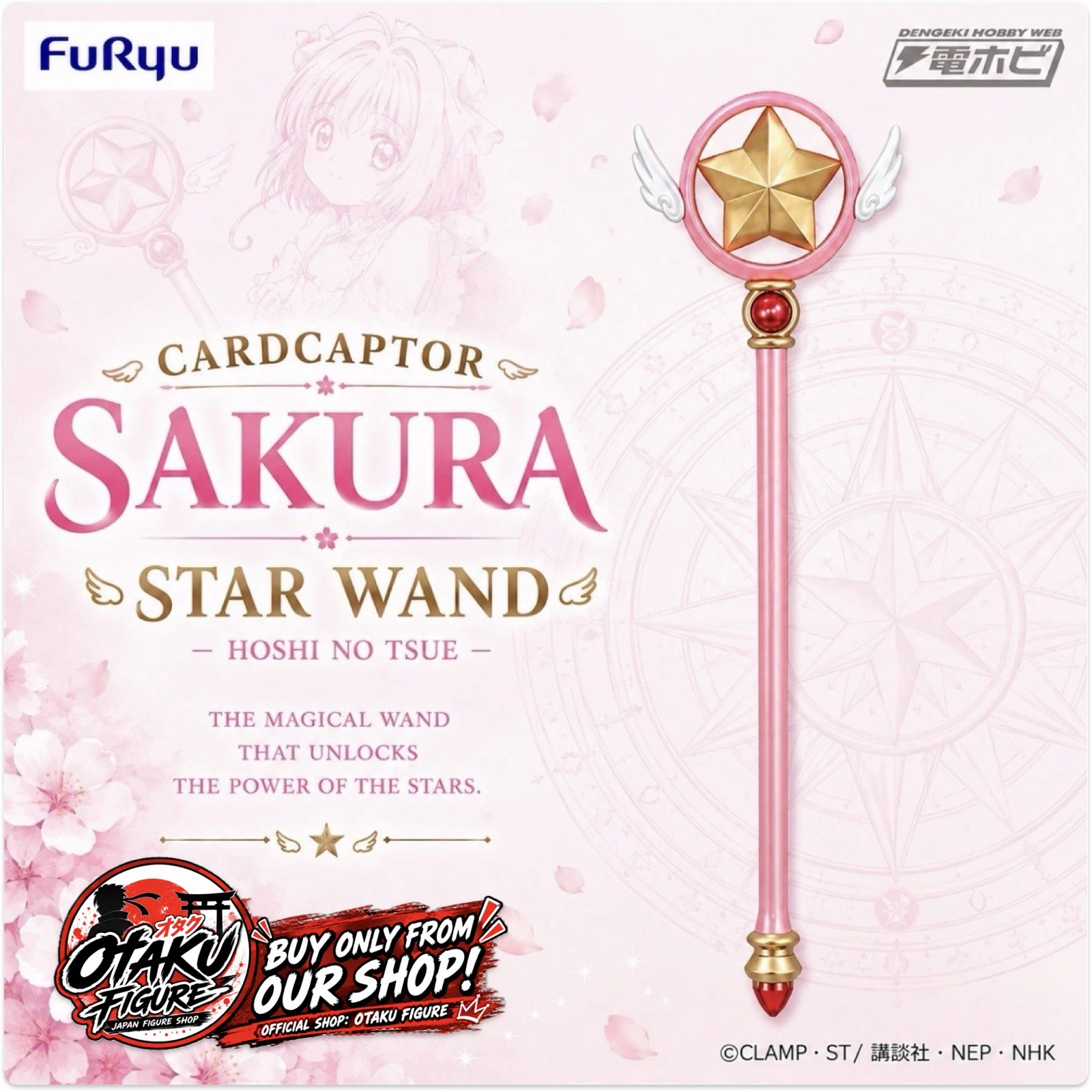 Cardcaptor Sakura Clear Card Star Wand Figure 50cm  FuRyu Japan 2024