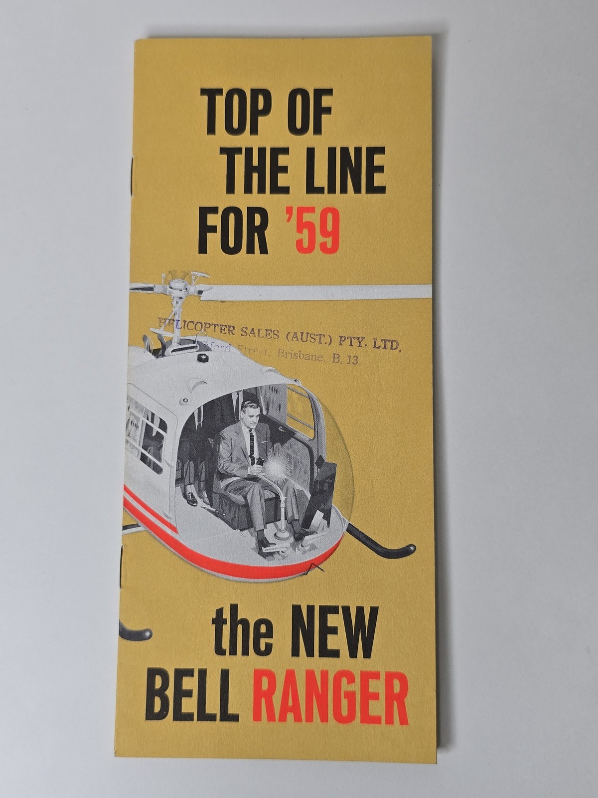 Bell Ranger Top Of The Line 1959 Brochure Australian Sales Stamp Evans Archive
