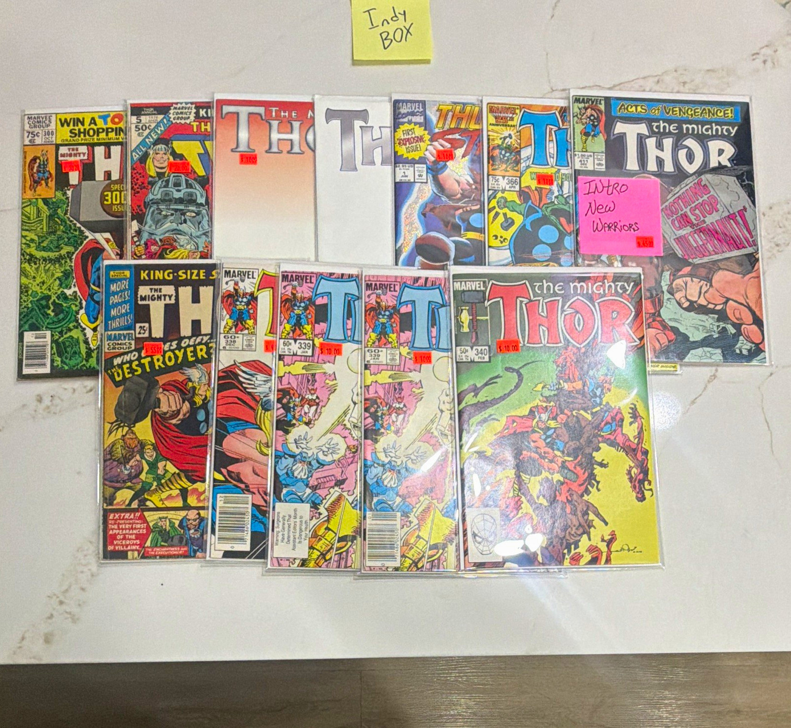 Marvel Comics The Mighty Thor comic book lot mixed issues color US comics