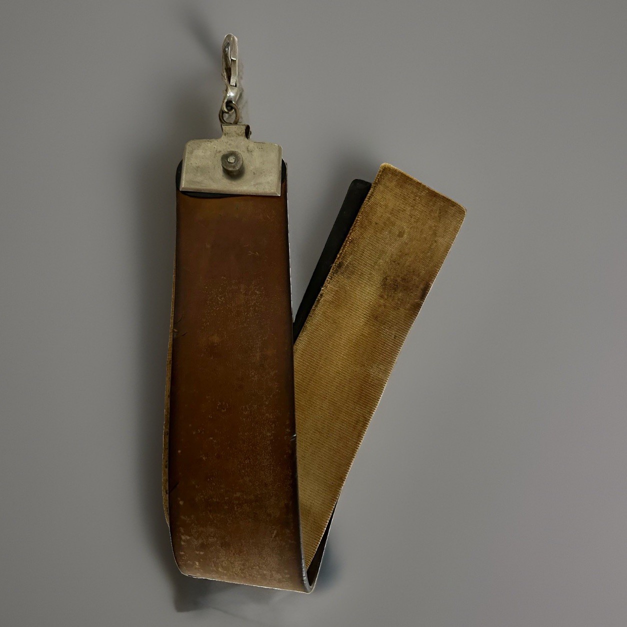 Genuine Royal Quality Leather & Fabric Straight Razor Strop 20in x 2.5 in