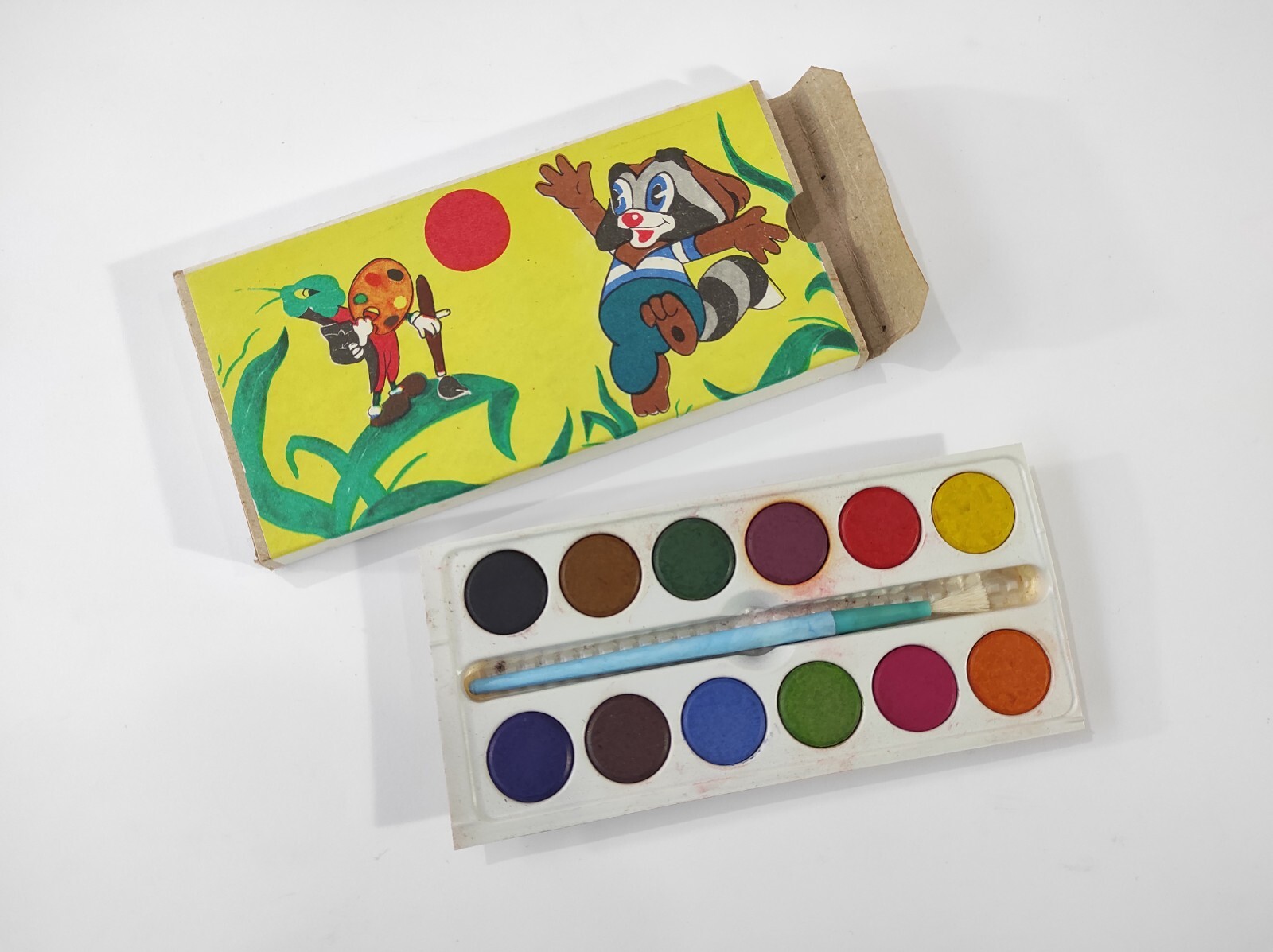 Children's watercolor paints, post-soviet early 1990s