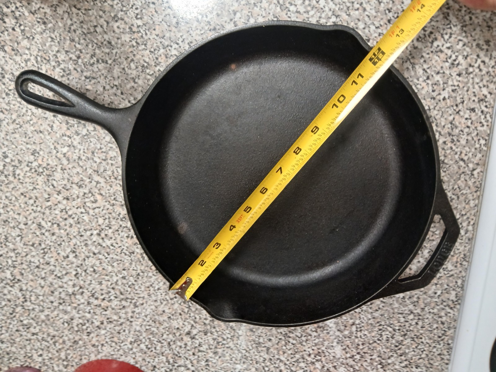 VINTAGE 3 Notch Lodge Cast Iron Skillet 10 SK 12\