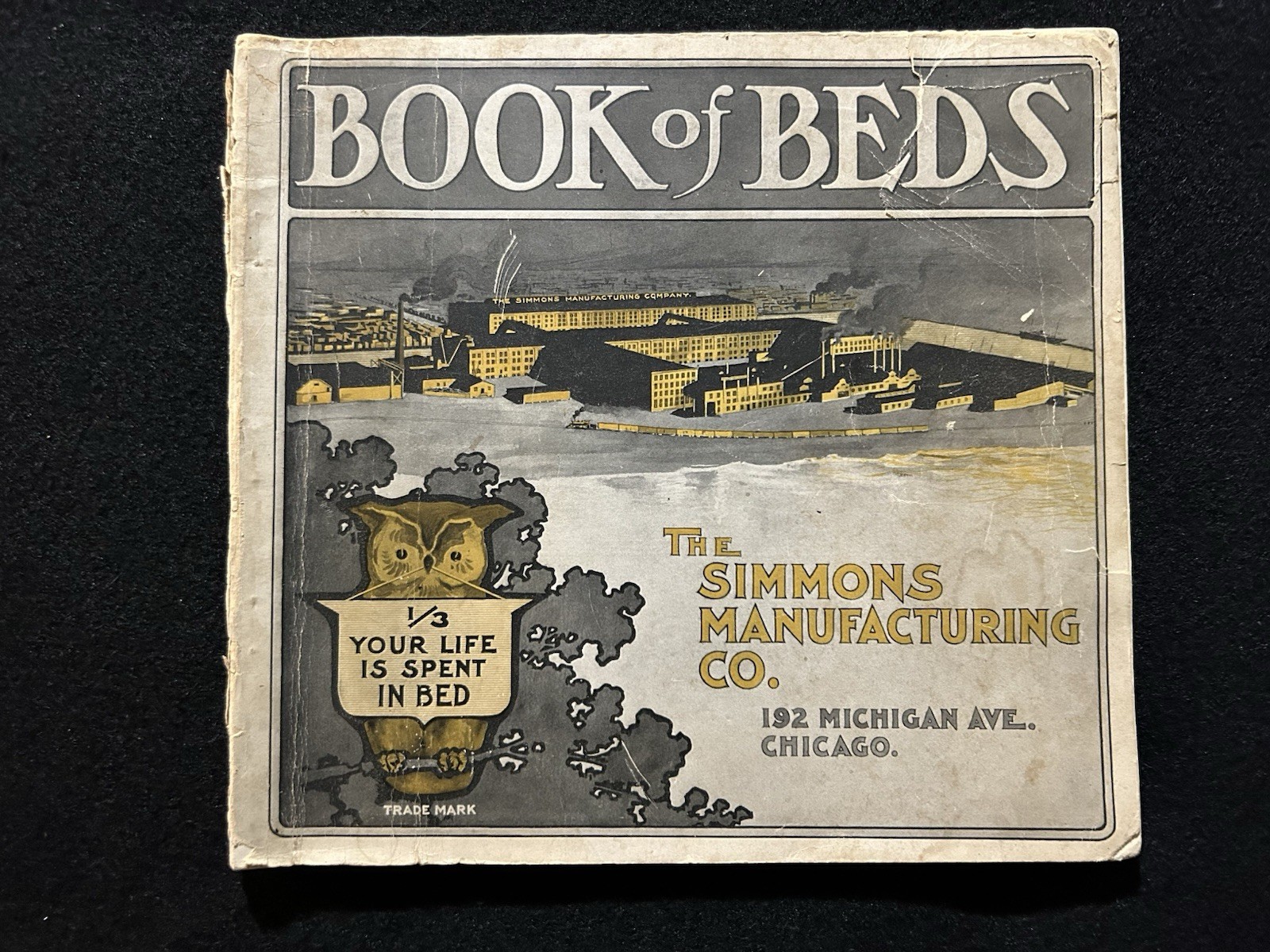 1902 Rare Antique Catalog BOOK OF BEDS The Simmons Manufacturing Company 