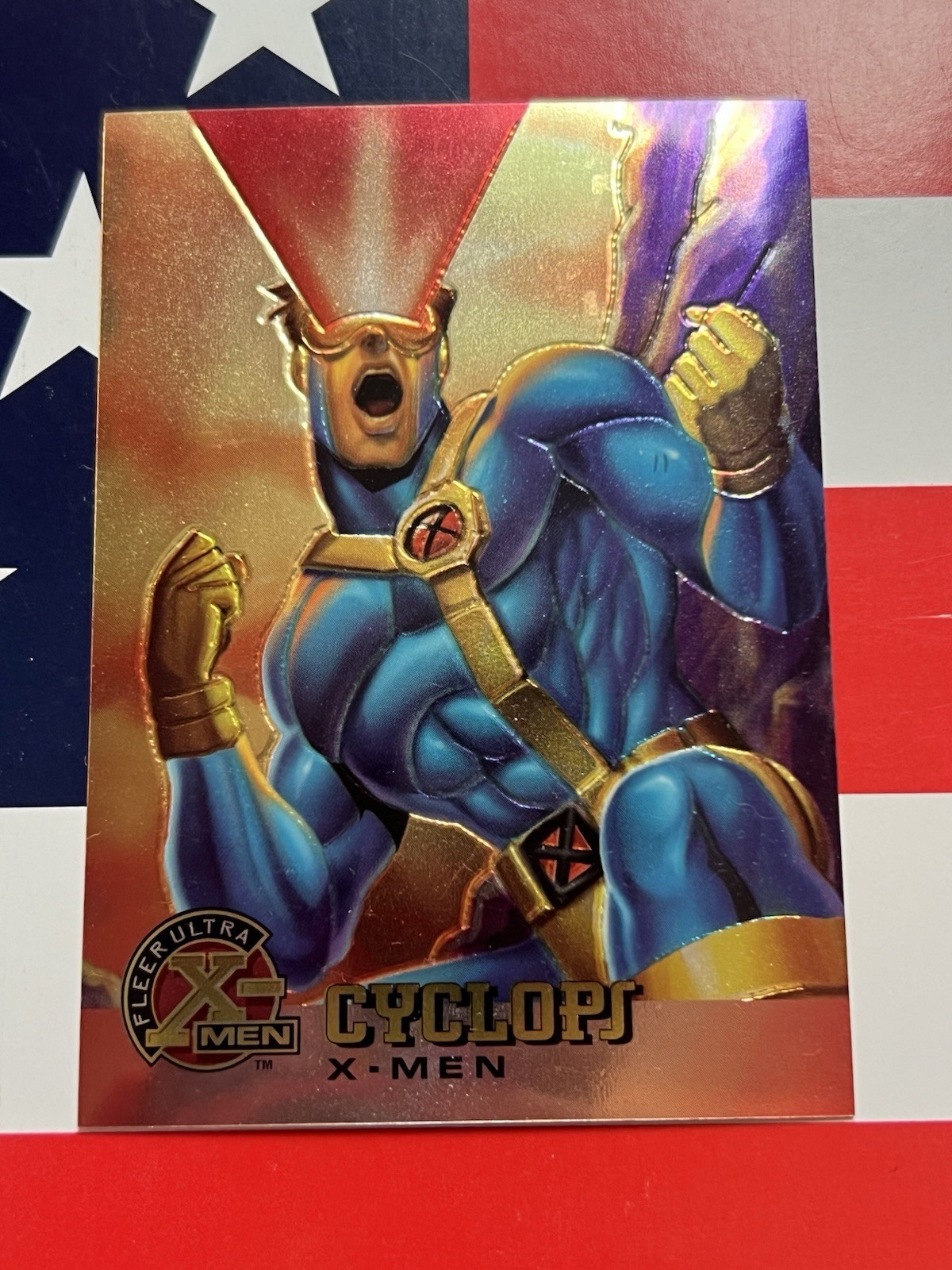 1995 Marvel Fleer Ultra X-Men All Chromium Promo Card Cyclops NM