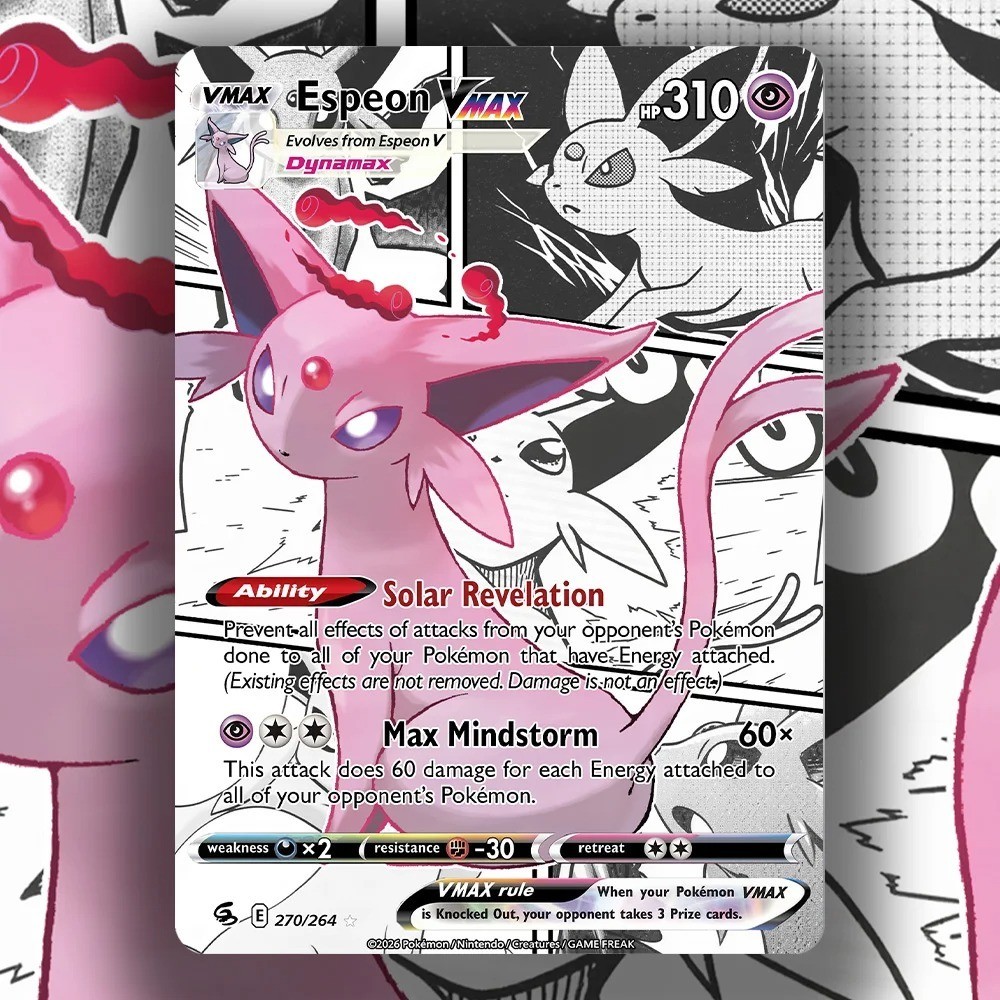 TCG P CUSTOM Anime Series Espeon Card