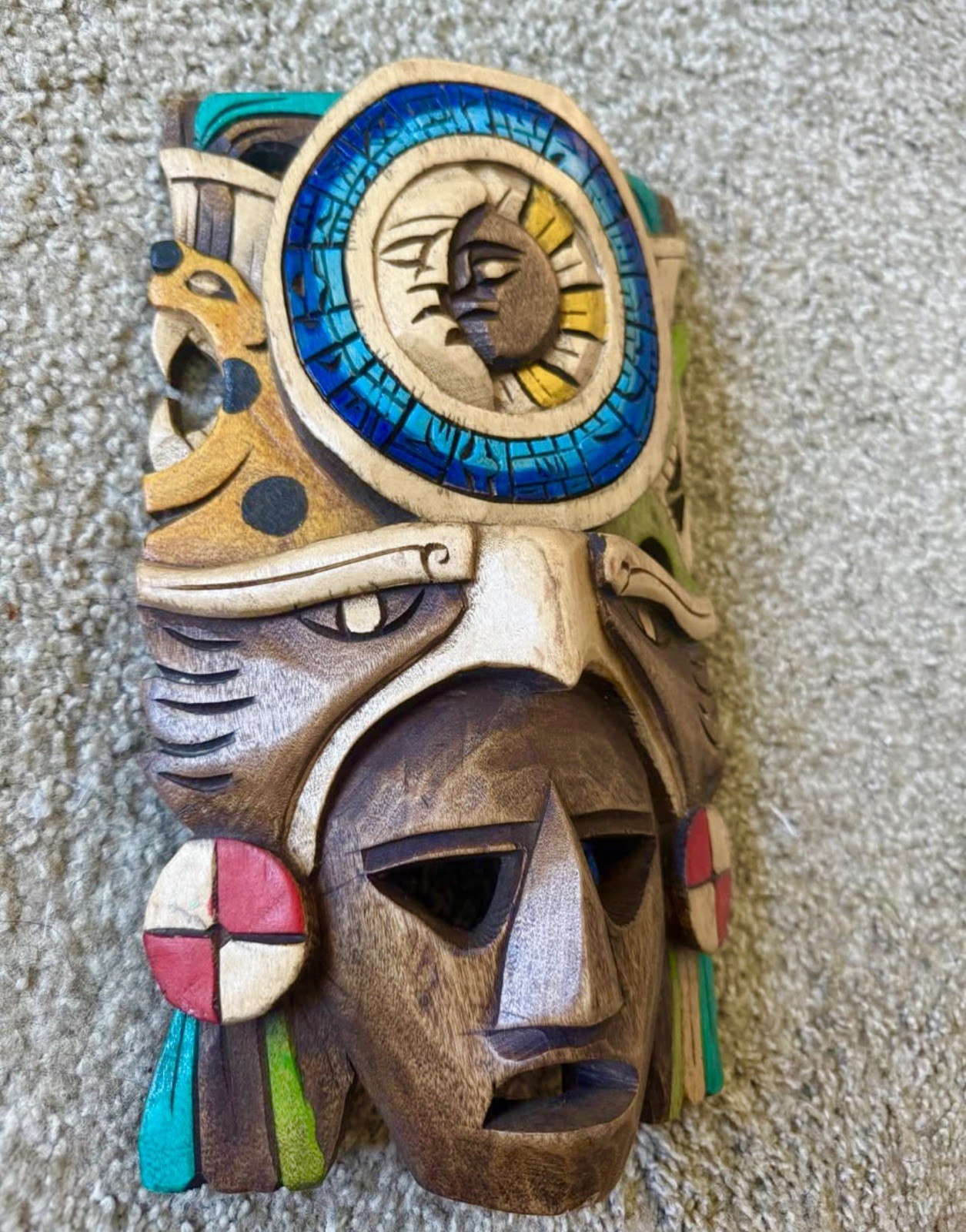 Hand Carved Mayan 16