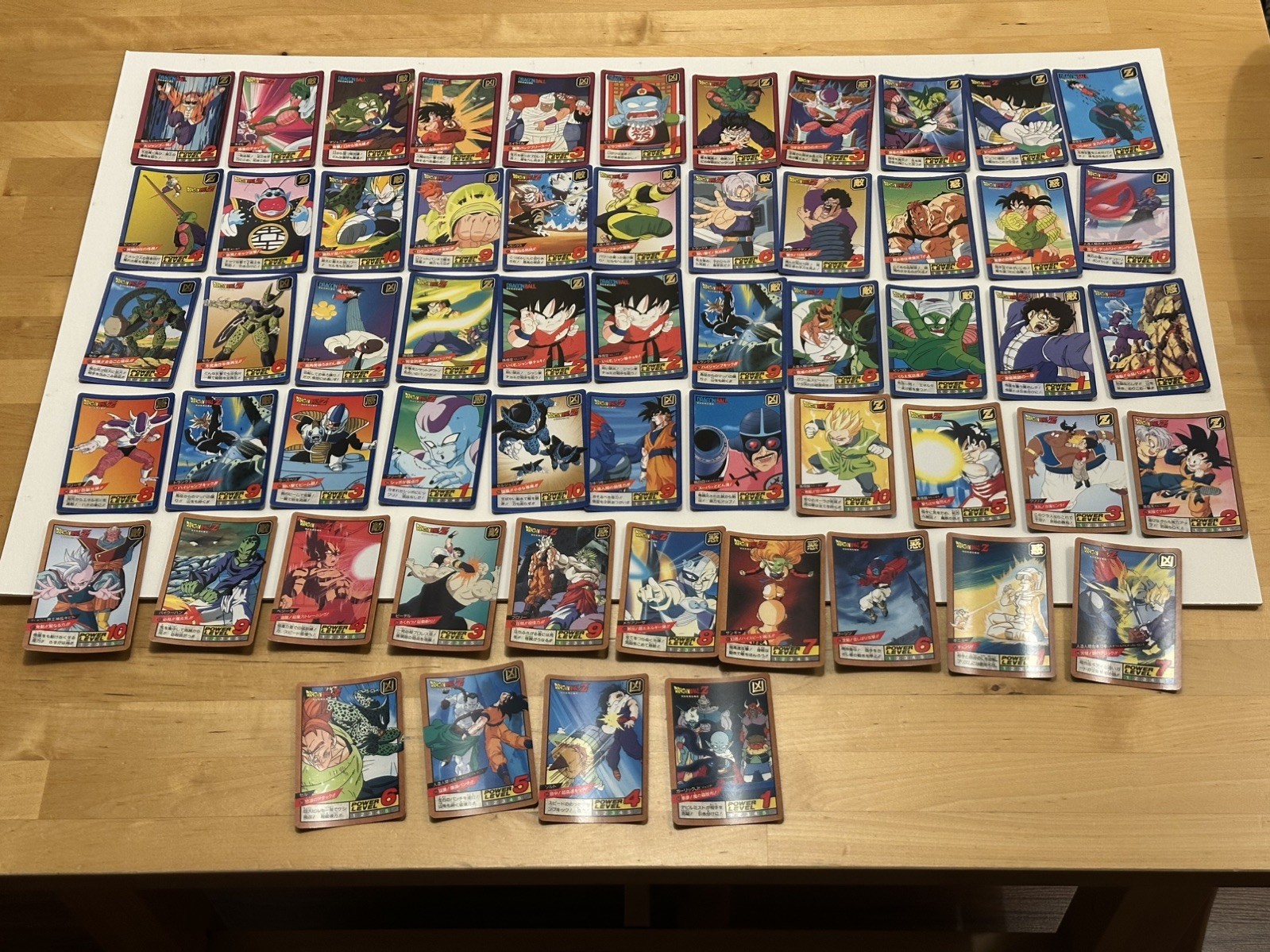 Dragon Ball Z CARDDASS Super Battle Lot Bandai 92 93 Japan Vintage Authentic 