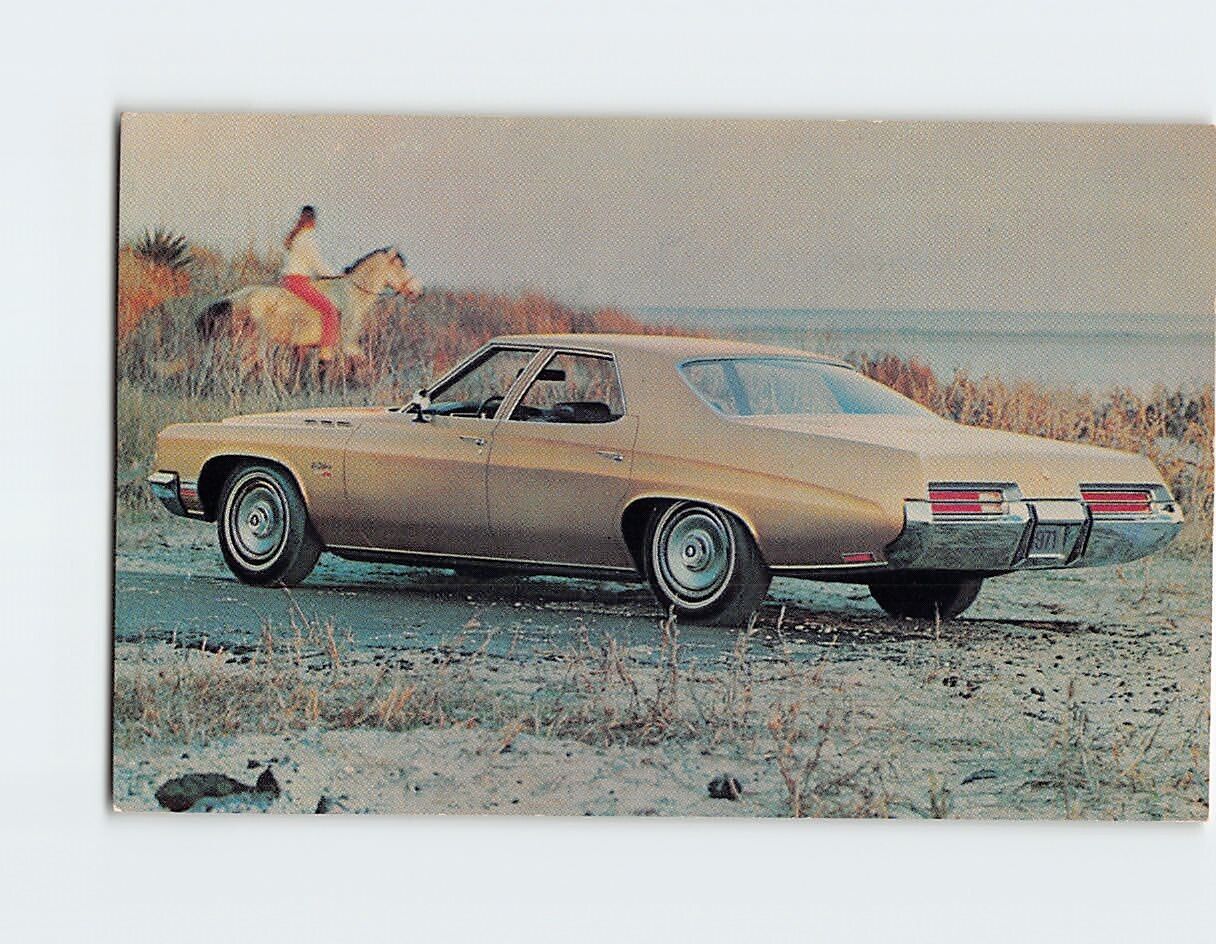 Postcard 1971 Buick LeSabre Custom 4-Door Sedan, Bill Muller, Gibson City, IL