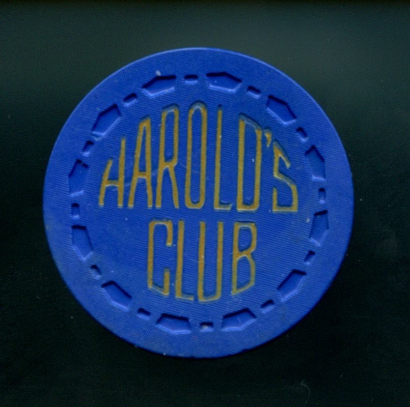 OLD VINTAGE 1951 CALIF CARD ROOM CHIP - $1.00 - HAROLD'S CLUB - EL CENTRO CA