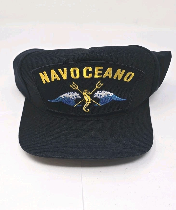 Vintage U.S. Navy NAVOCEANO Command Snap Back Ball Cap Northstar Made in USA