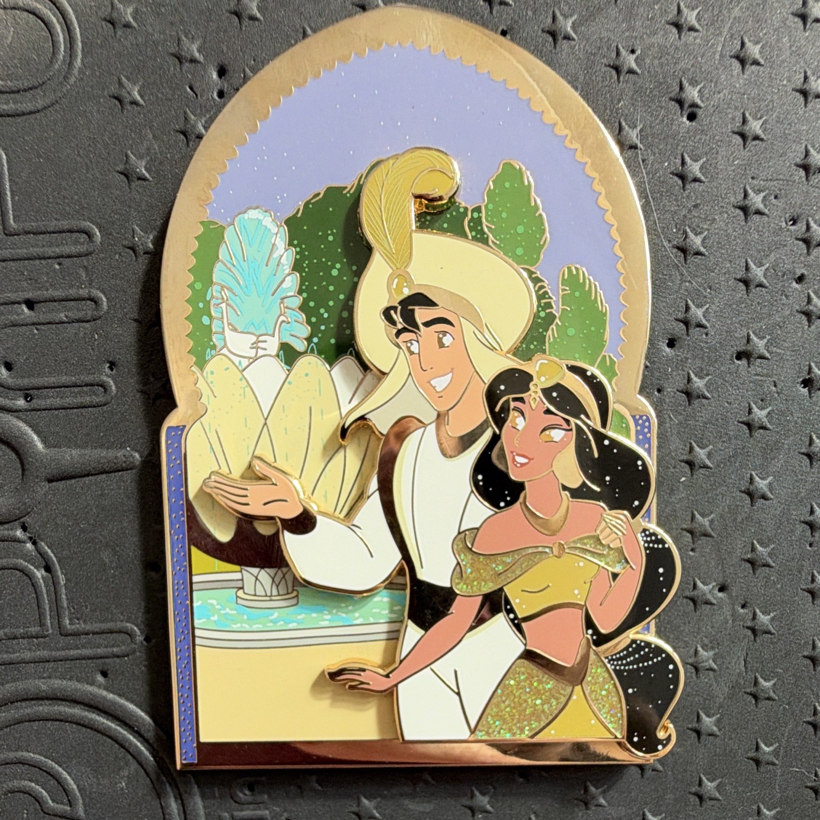 Disney Fantasy by Wafa LE 50 Aladdin Jasmine Glitter Single Pin Romance Theme