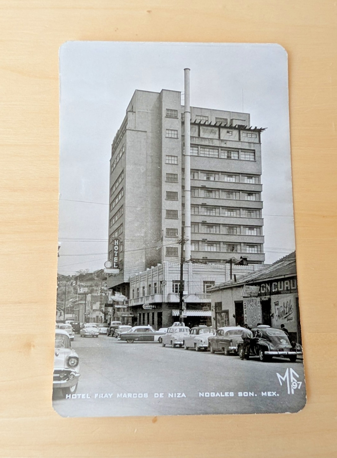 RPPC Nogales Mexico Real Photo Hotel Postcard 1950s Sonora