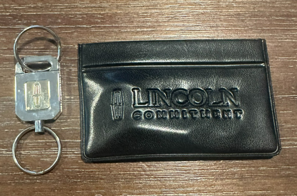 Lincoln Car Keychain with Protective Case Dealership