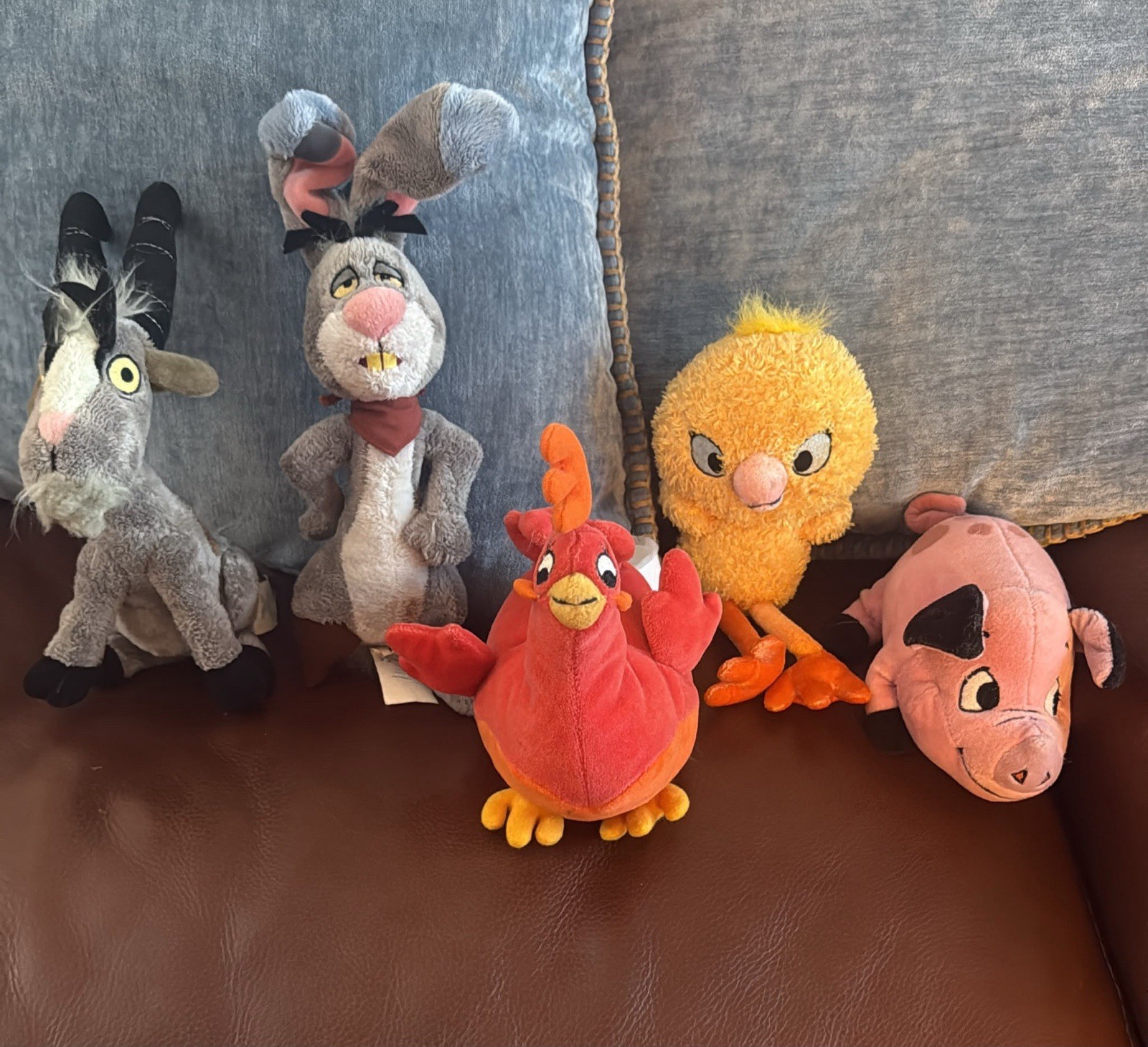 Rare 2004  Lot Of 5 Small Plush Toys Home On The Range Disney Movie ￼