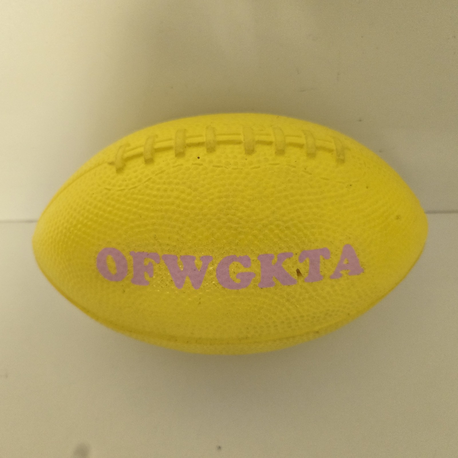 Odd Future OFWGKTA Promotional Giveaway Yellow Foam Football RARE