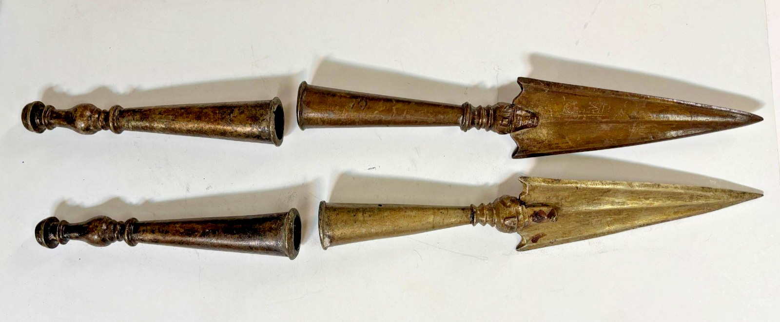 Antique WOOTZ SPEARS 1800s Bhala Period Very Old Collectible 4 PC Set RAREST