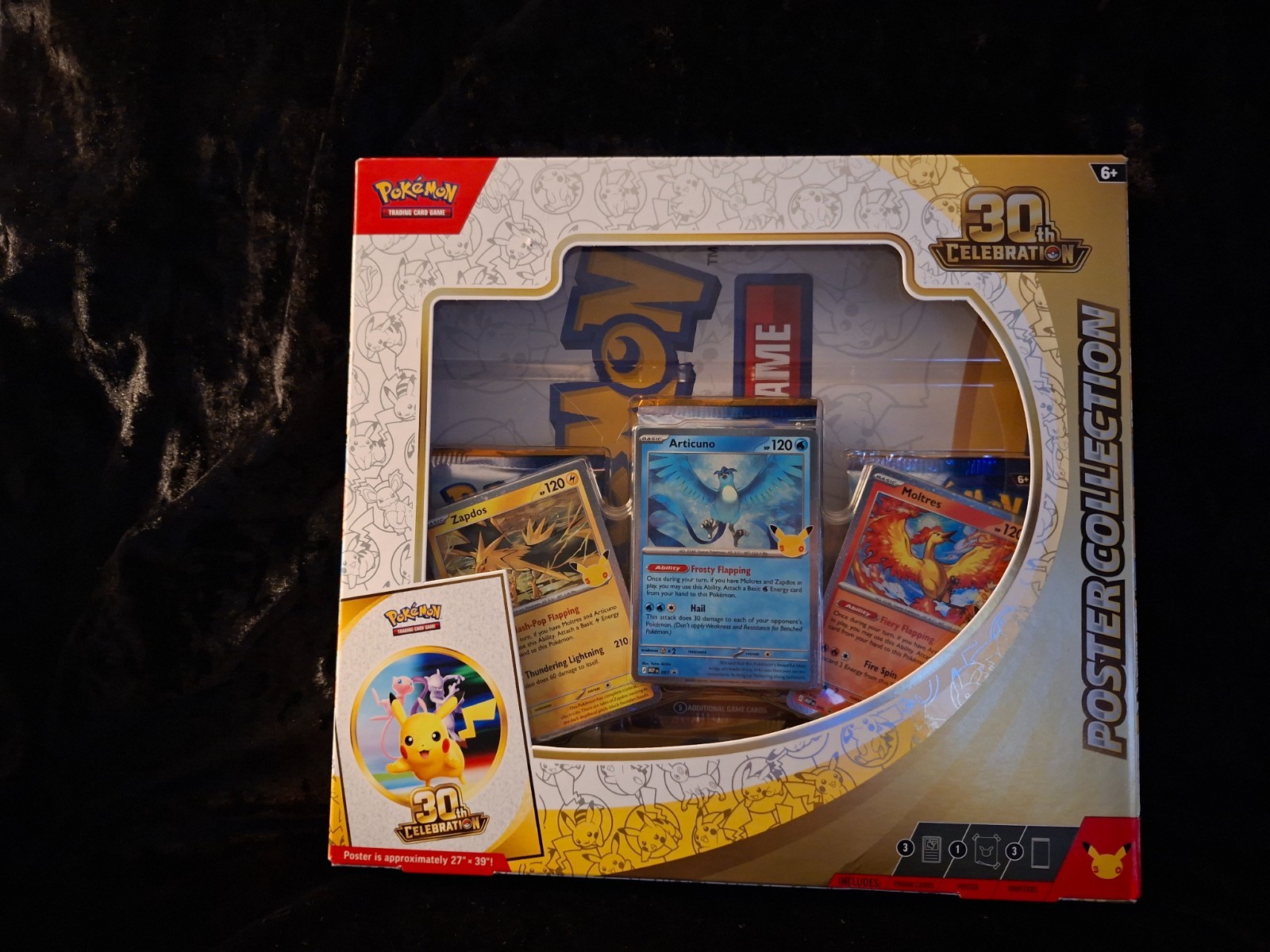 Lot 4 Pokemon 30th Anniversary Celebration Poster Collection Box TCG NEW SEALED