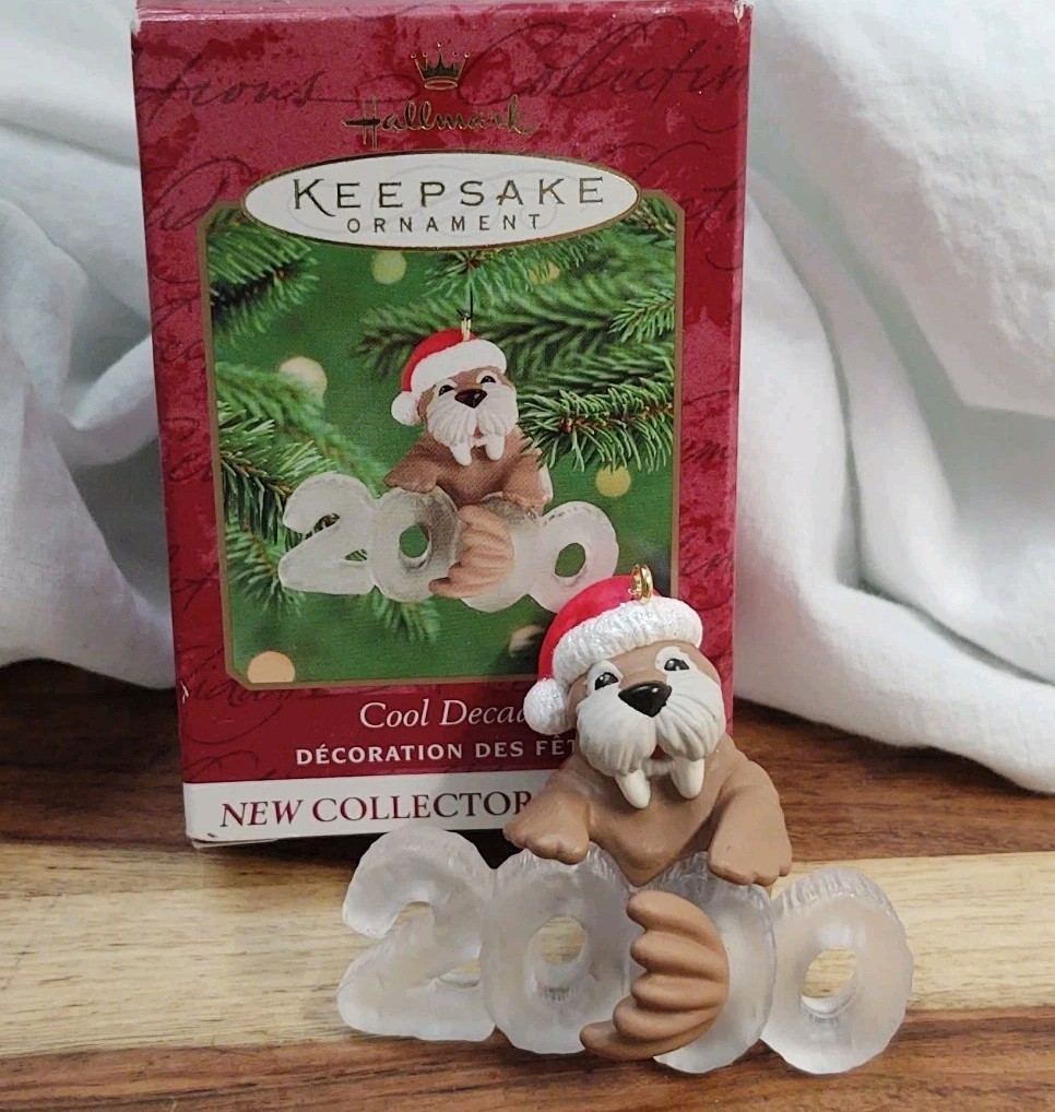 2000 Hallmark Keepsake Cool Decade Seal 1st in Series Christmas Ornament Vtg  
