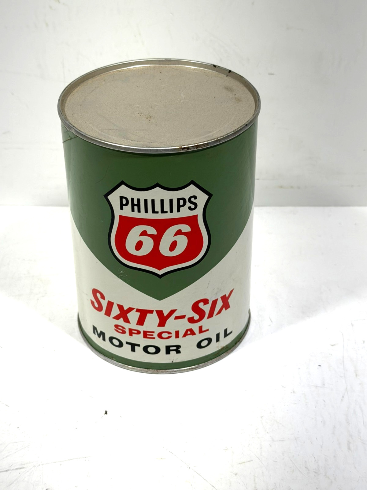 Phillips 66 special motor oil quart oil can new empty