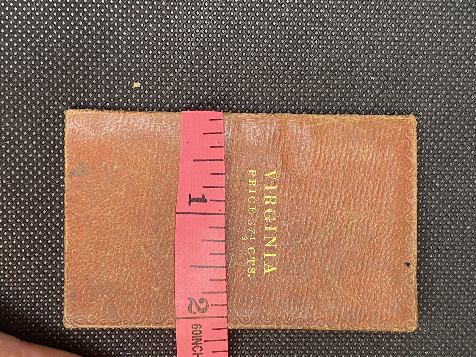vintage late 1820s Pocket tourist map of Virginia by Finley Young and Delleker 