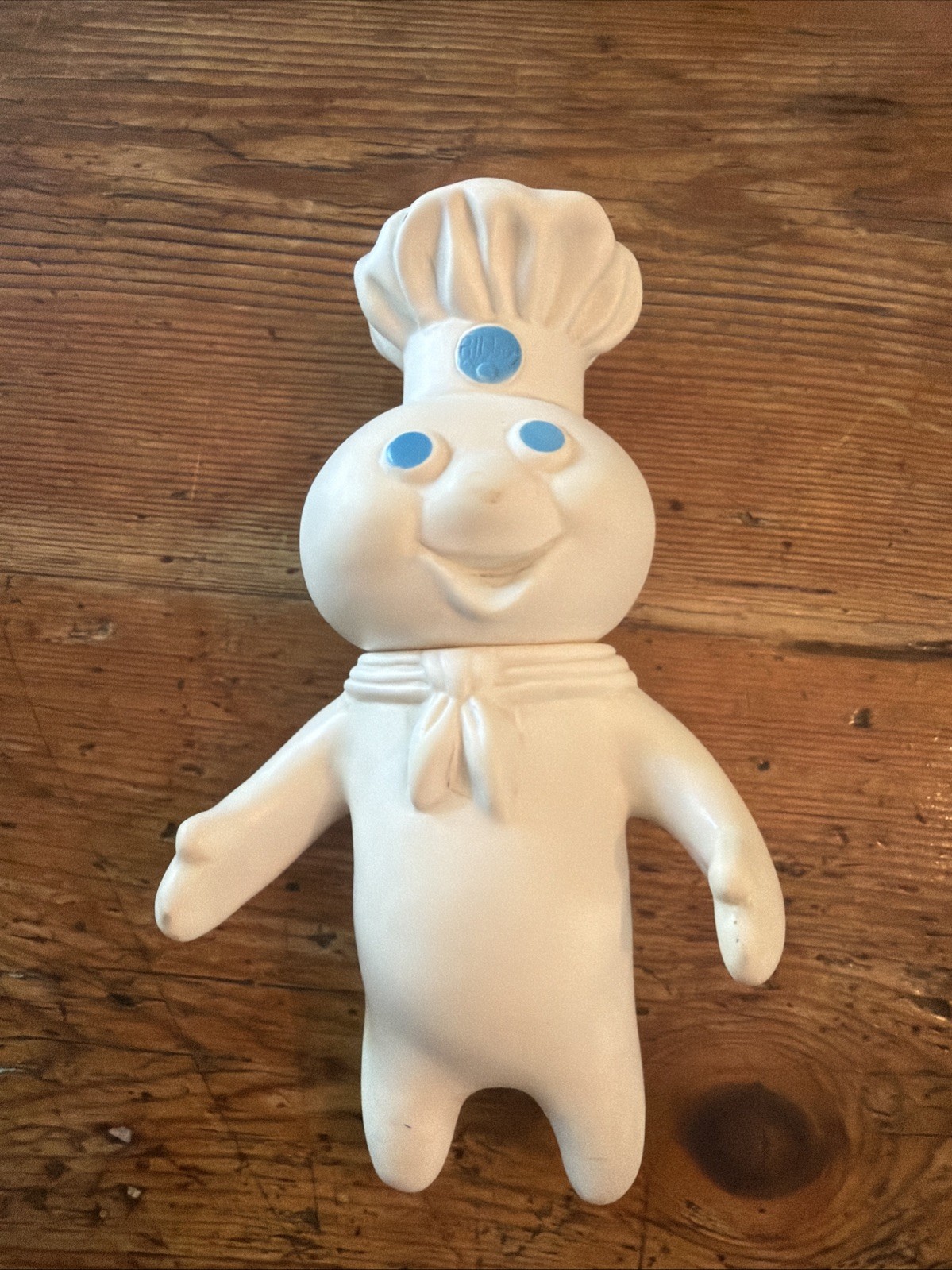 Vintage 1971 Pillsbury Doughboy Rubber Vinyl Figure Swivel Head Doll  7\