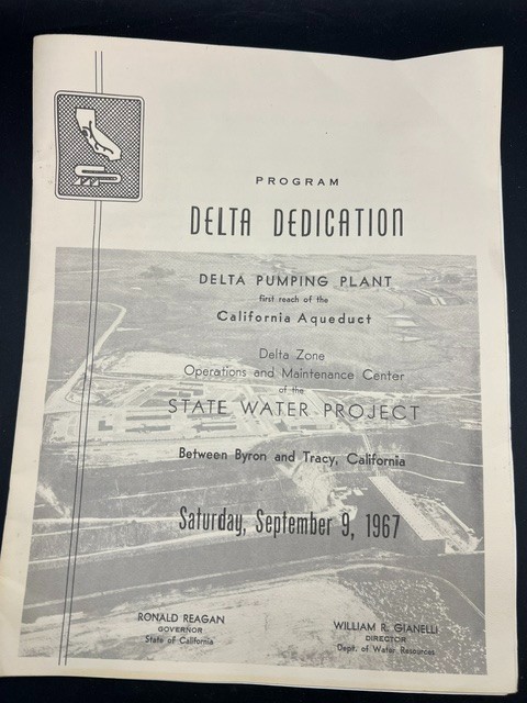 1967 Delta Pumping Plant California Aqueduct Ronald Reagan Dedication & Map HTF