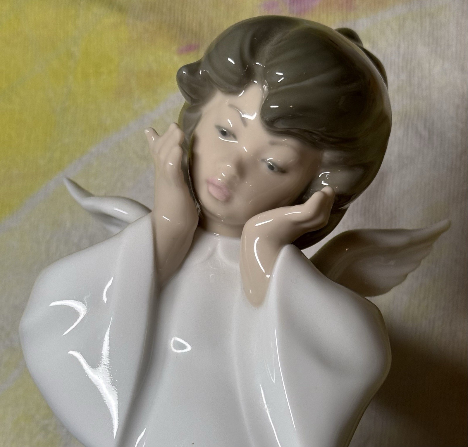 LLADRO Porcelain Angels/Cherubs 'Puzzled + Wondering' Product 4962 + 4959 x2 LOT