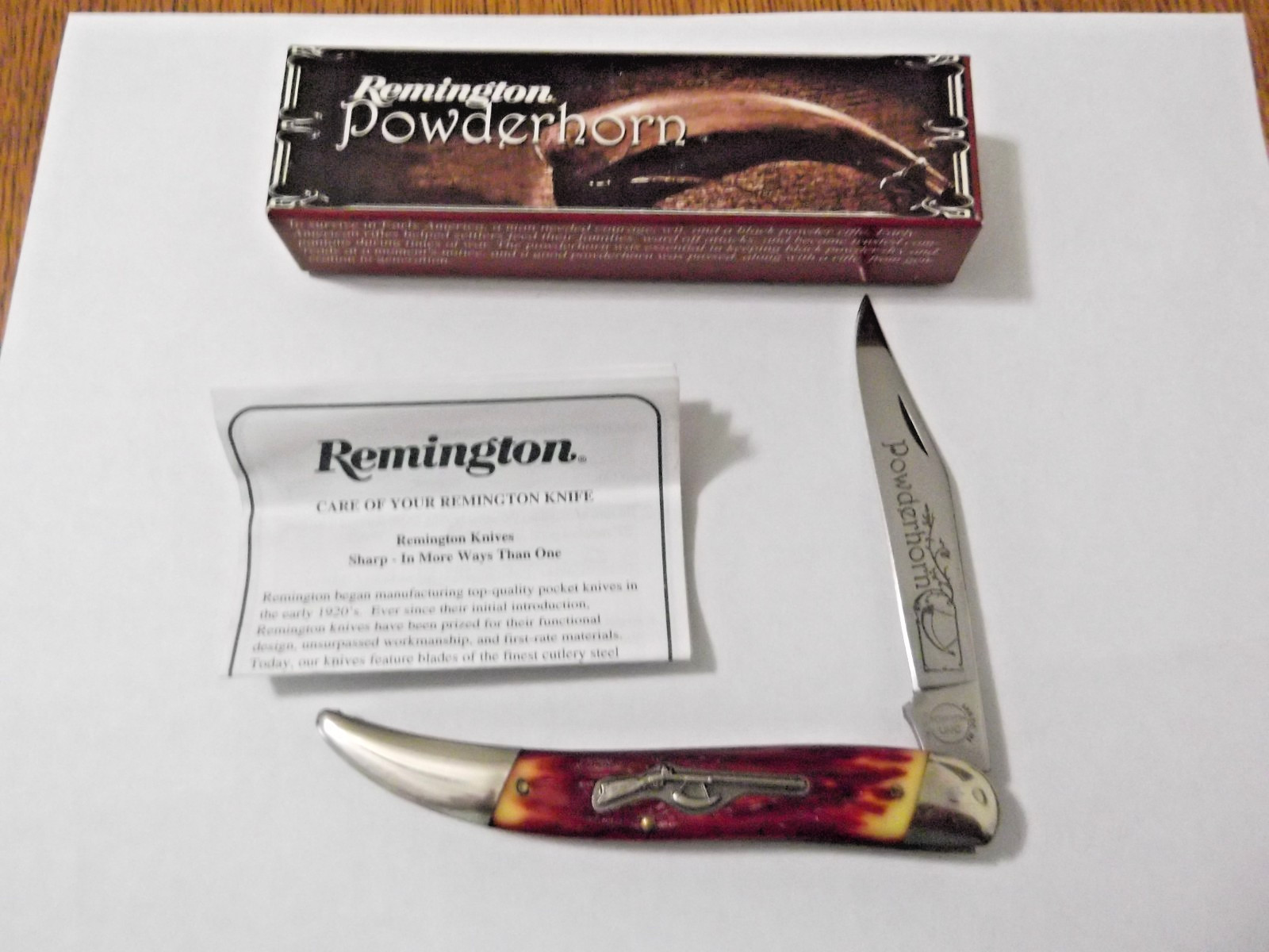 REMINGTON R1615 Powderhorn Toothpick Knife NEW in Box USA