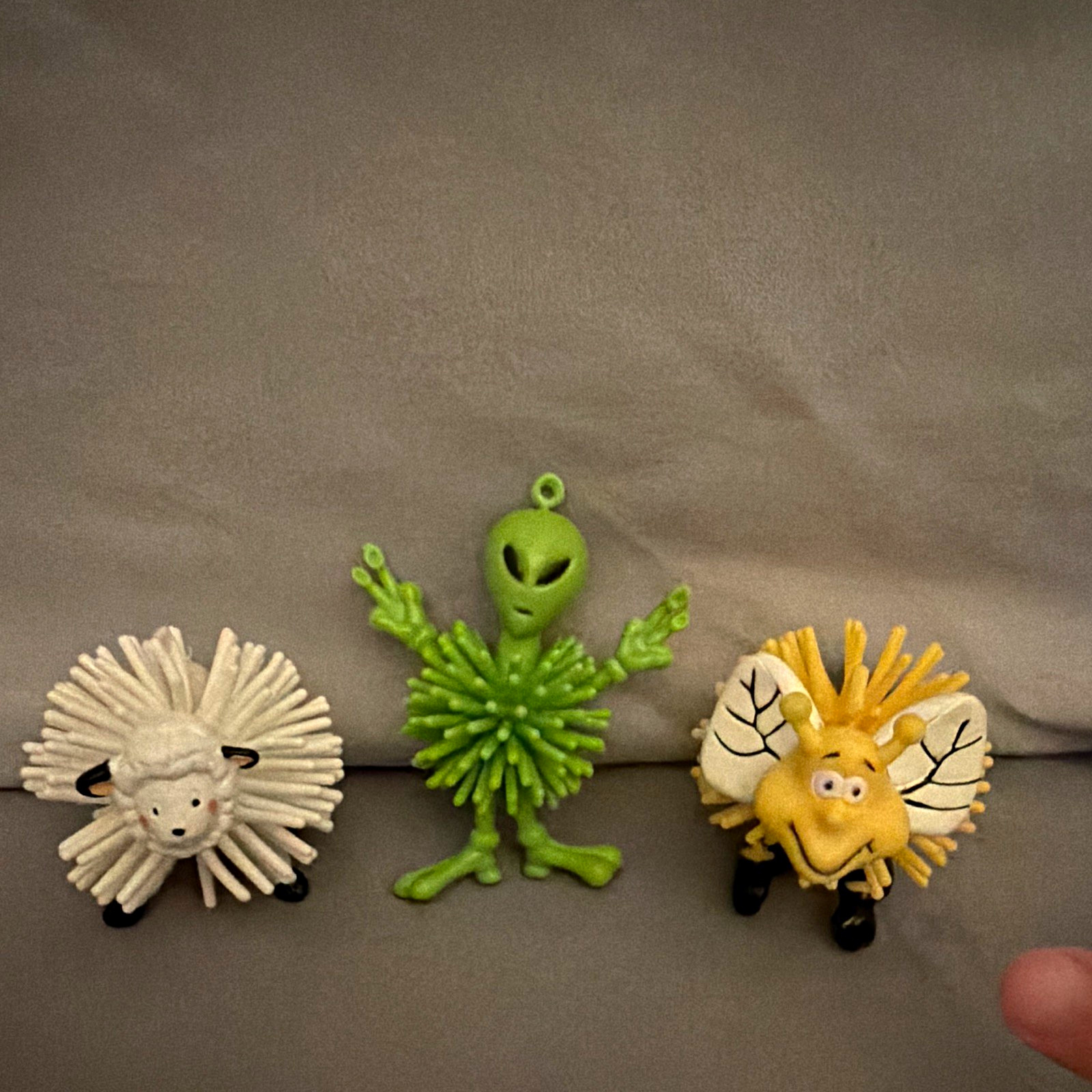 Vintage 1980's  Koosh Ball Set of 3. Smiling Face 2