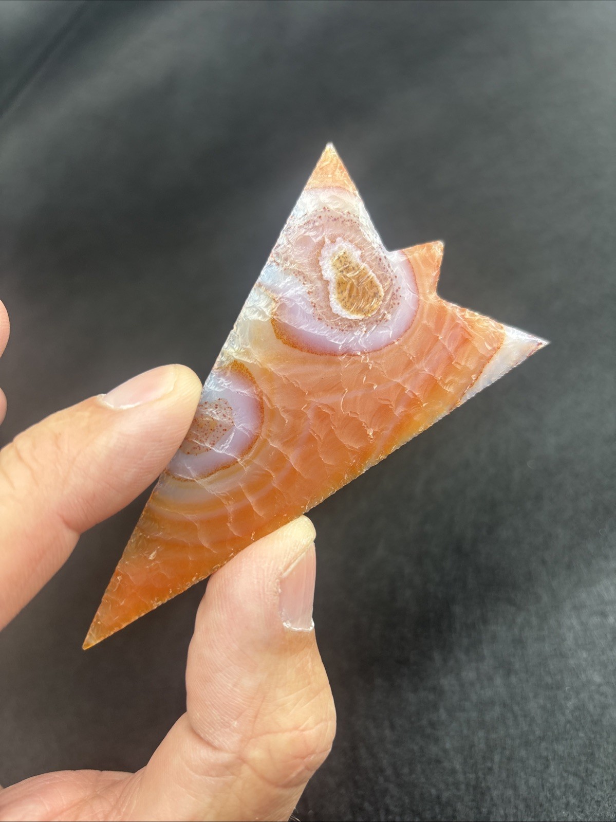 Condor Agate Arrow Head Flint Knapping Doug Leeth Very Collectible Point