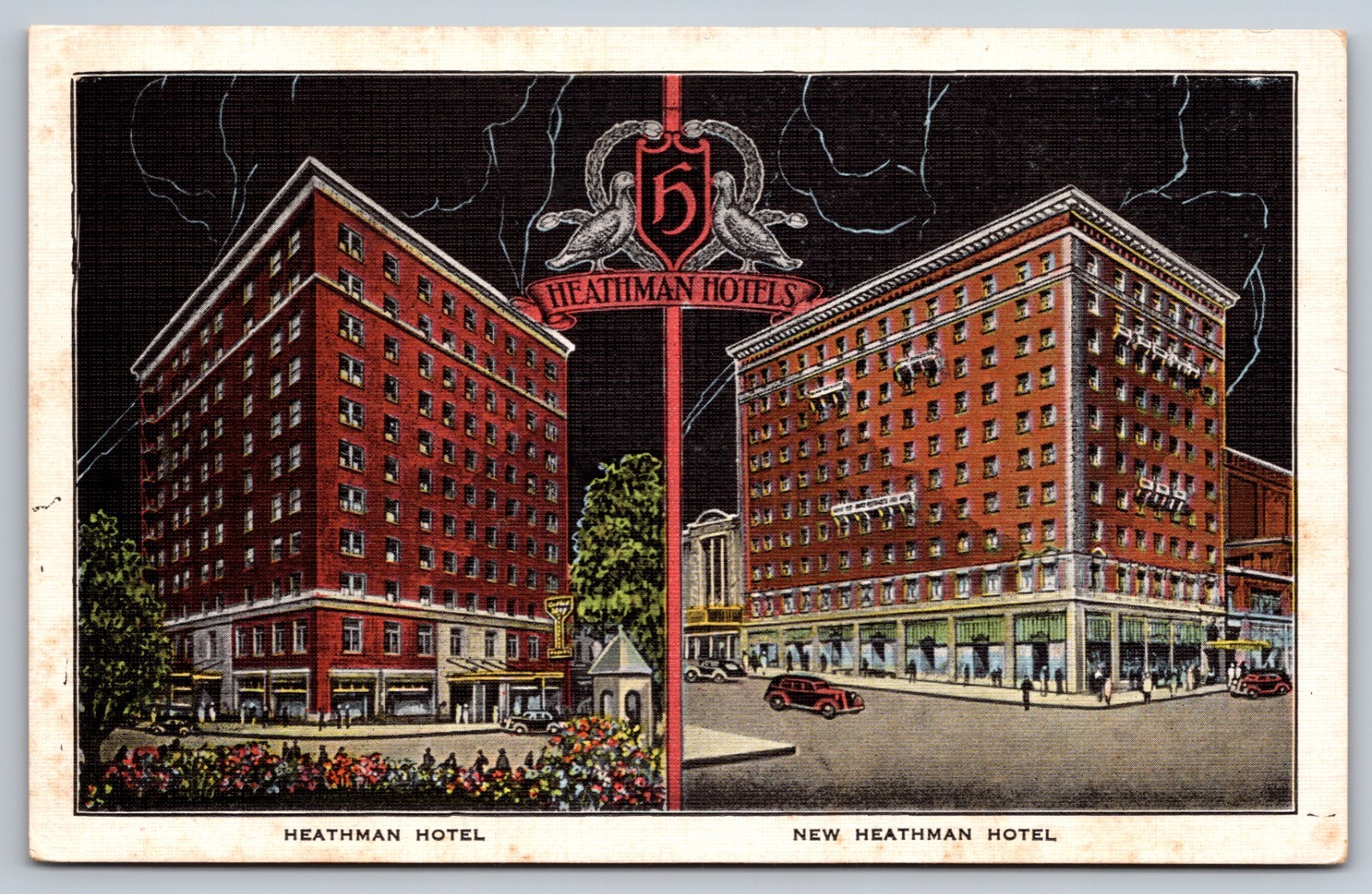 Postcard Heathman Hotels Portland Oregon AE9