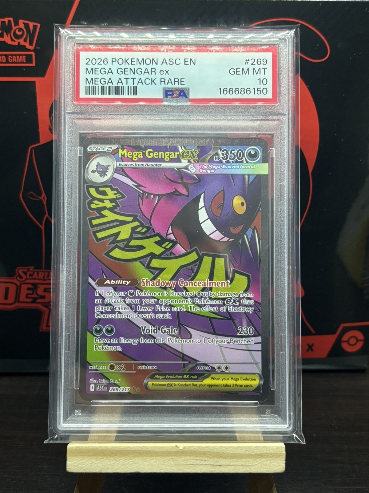 Mega Gengar ex 269/217 PSA 10 Ascended Heroes Mega Attack Rare Pokemon Card Game
