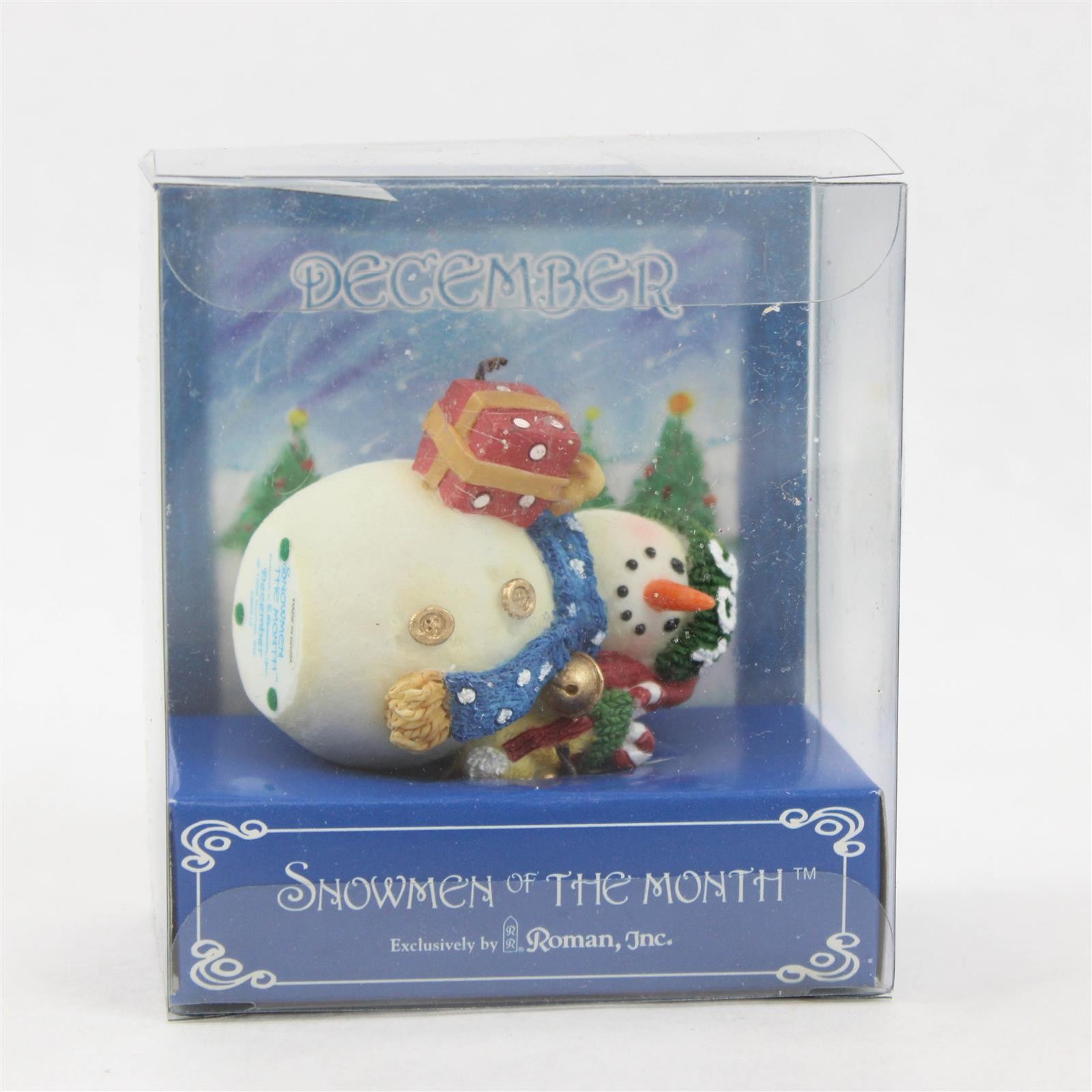 Vintage 1998 Roman, Inc. Snowmen of the Month - December