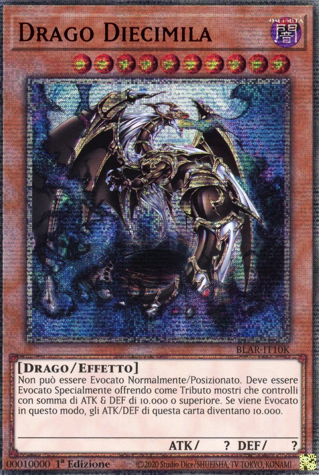 Yugioh BLAR-IT10K - Ten Thousand Dragon - 10000 Secret Rare
