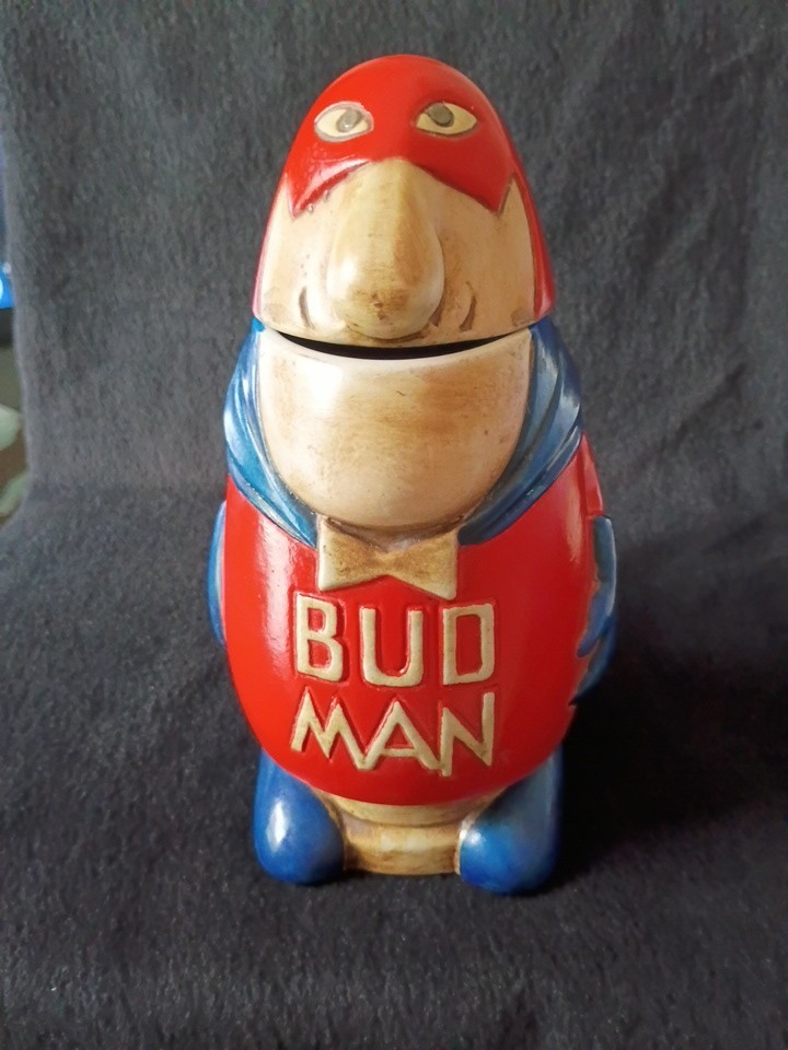 BUD MAN Vintage 1975 Anheuser Busch Beer Stein by Budweiser