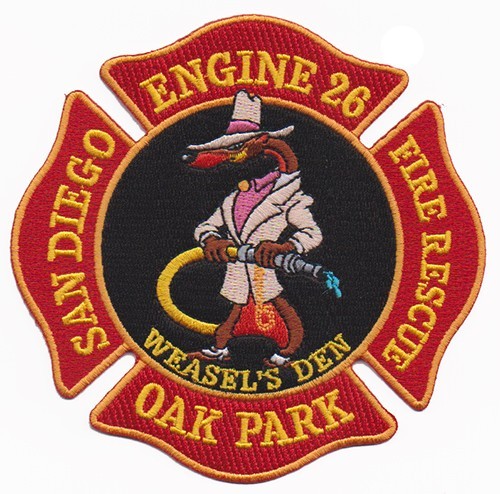 San Diego Engine 26 Oak Park Fire Patch .