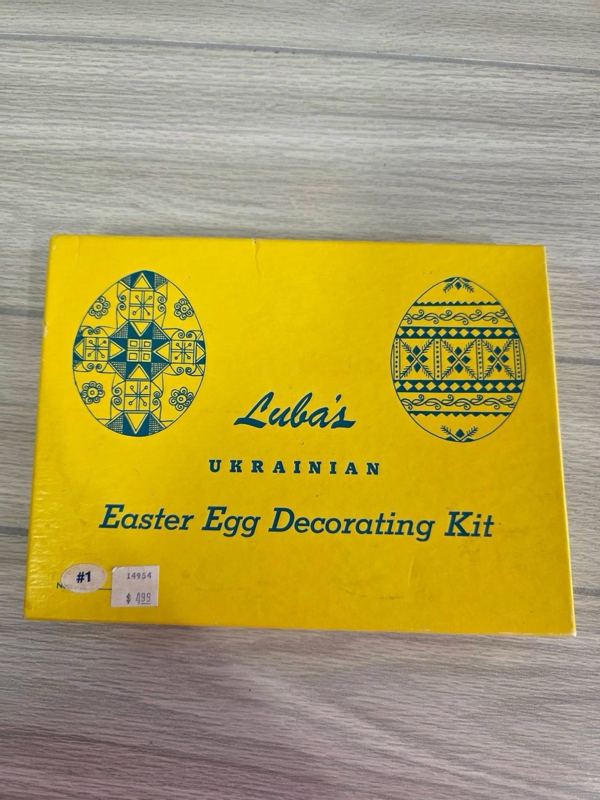 VTG Luba\'s Ukrainian Easter Egg PYSANKY Decorating Kit + Guide 3 Colors Wax #1