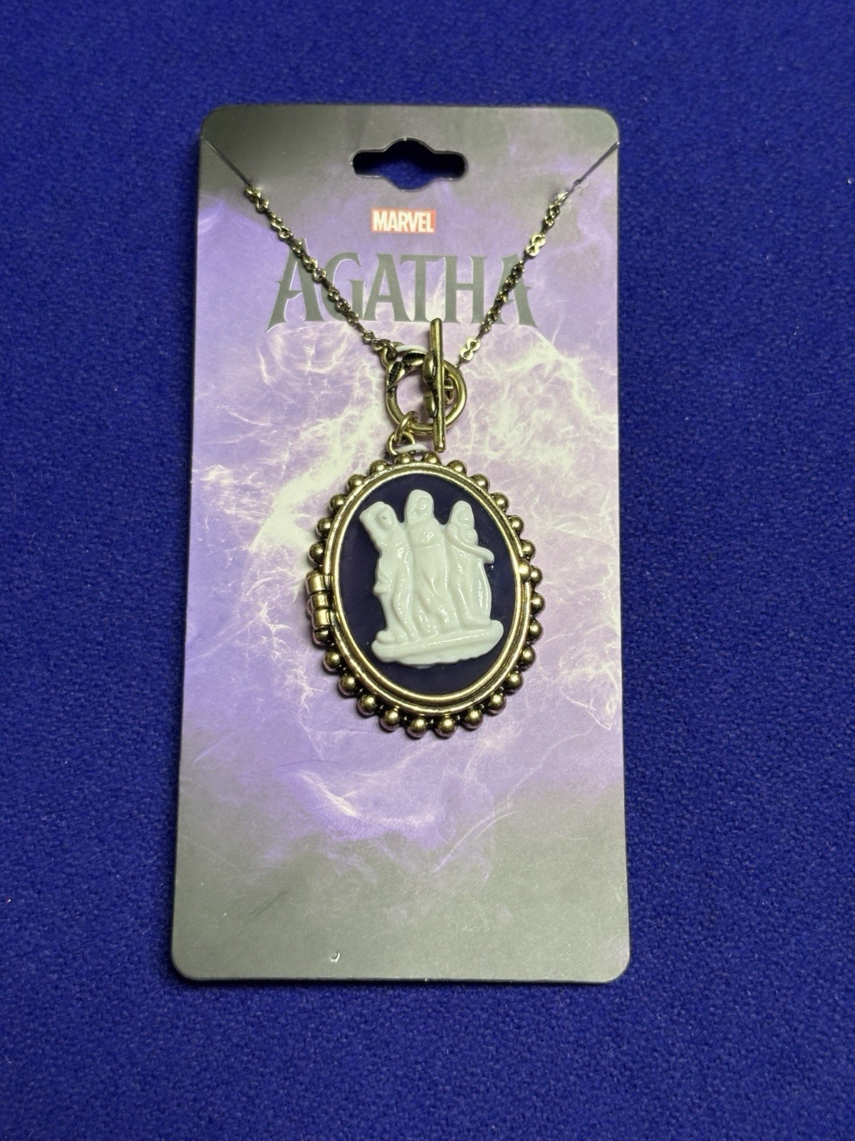 Marvel Agatha All Along Harkness Coven Replica Cameo Locket Necklace NEW