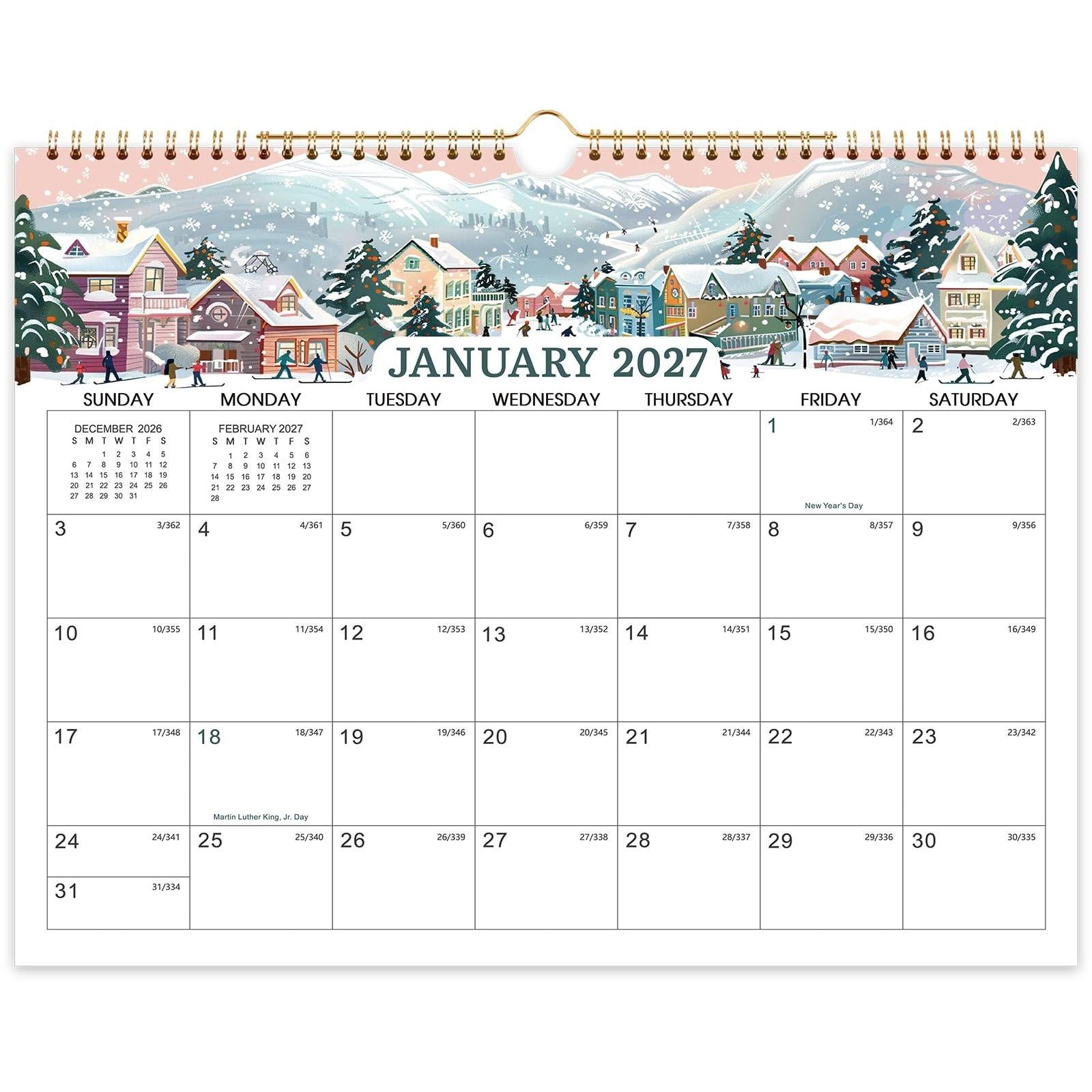 Calendar 2026-2028 - Wall 2026-2027, Jul. 2026 - Jun. 2028, 2 White