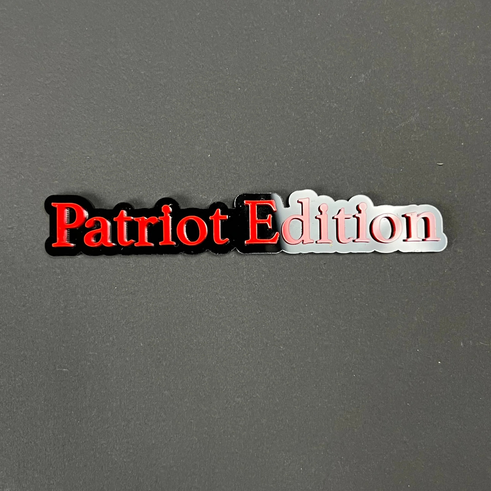 1PC Patriot Edition 3D Acrylic Badge - Car Truck Emblem Fender Sticker